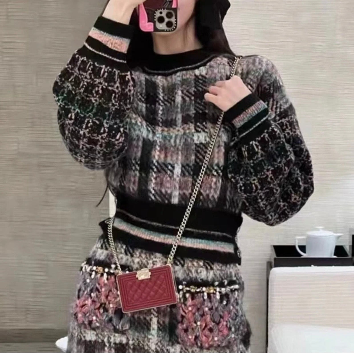 Chanel 22A Métiers d’Art Mini Le Boy Box Bag