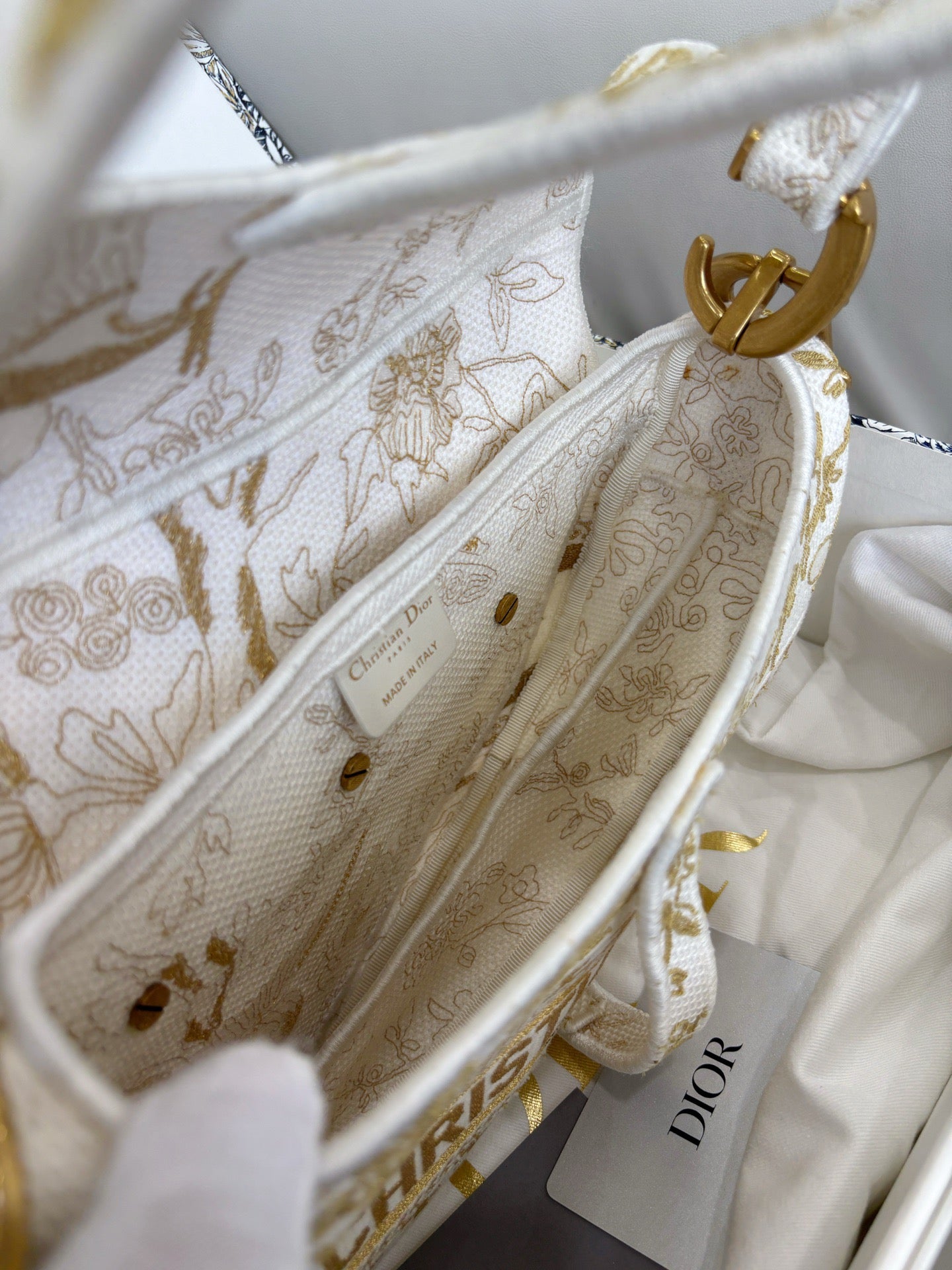Dior Limited Edition Embroidered Saddle Bag