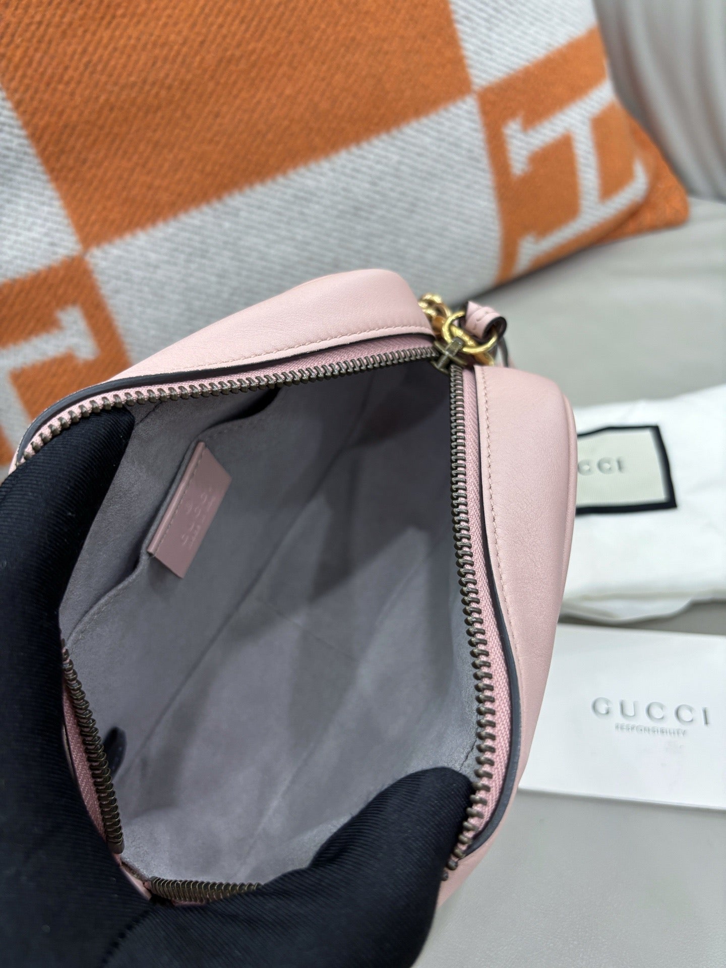 Gucci Marmont Camera Bag — Sakura Pink