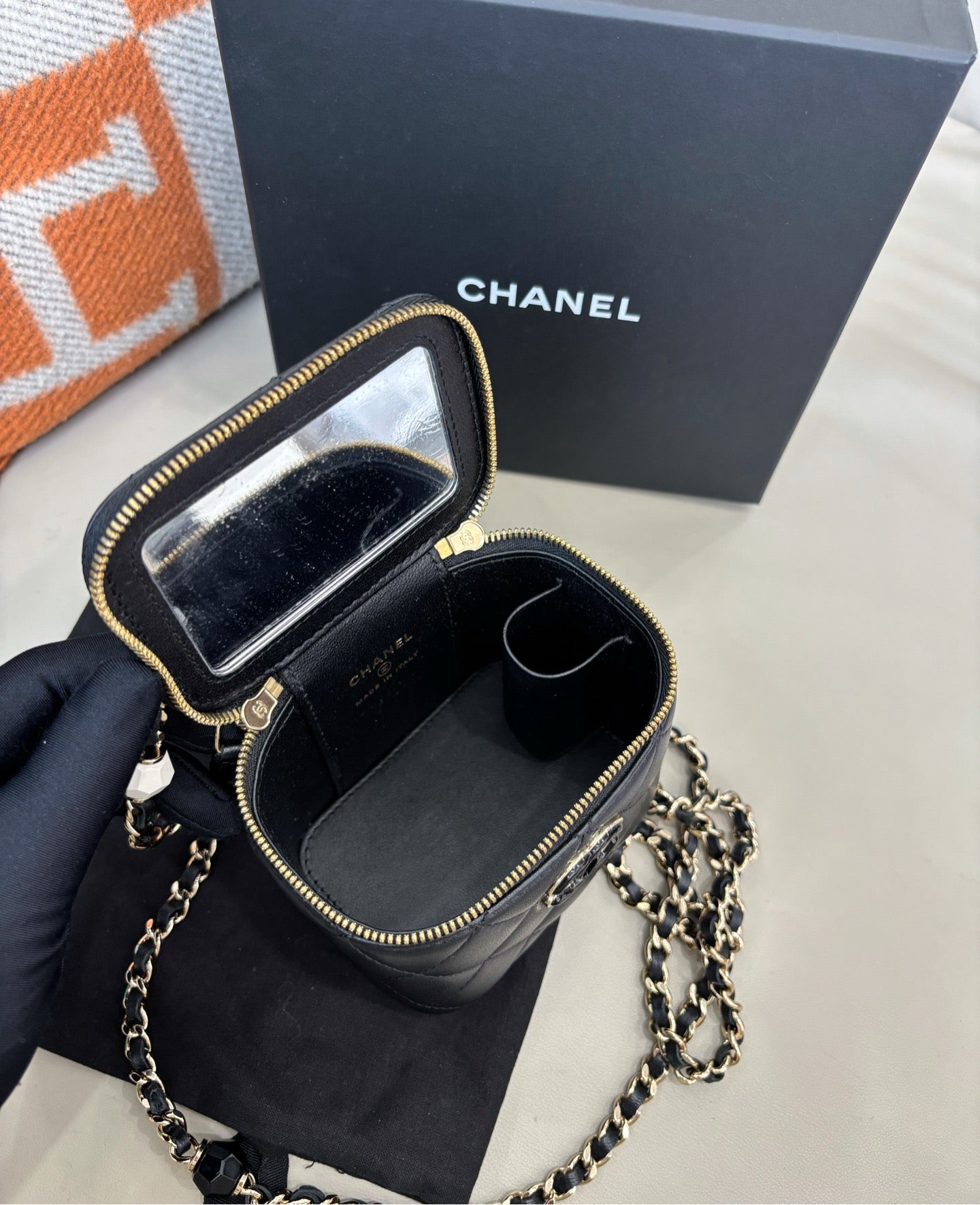 Chanel 23P Enamel Heart Mini Vanity