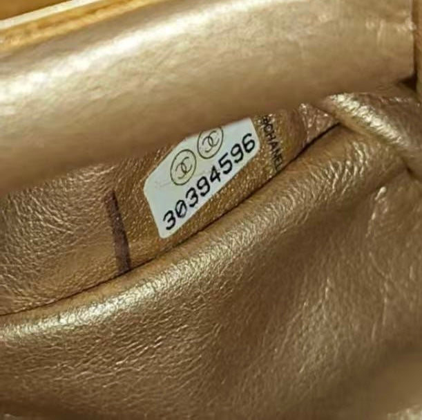 Chanel Kiss Lock Mini Bucket Bag — Red & Gold