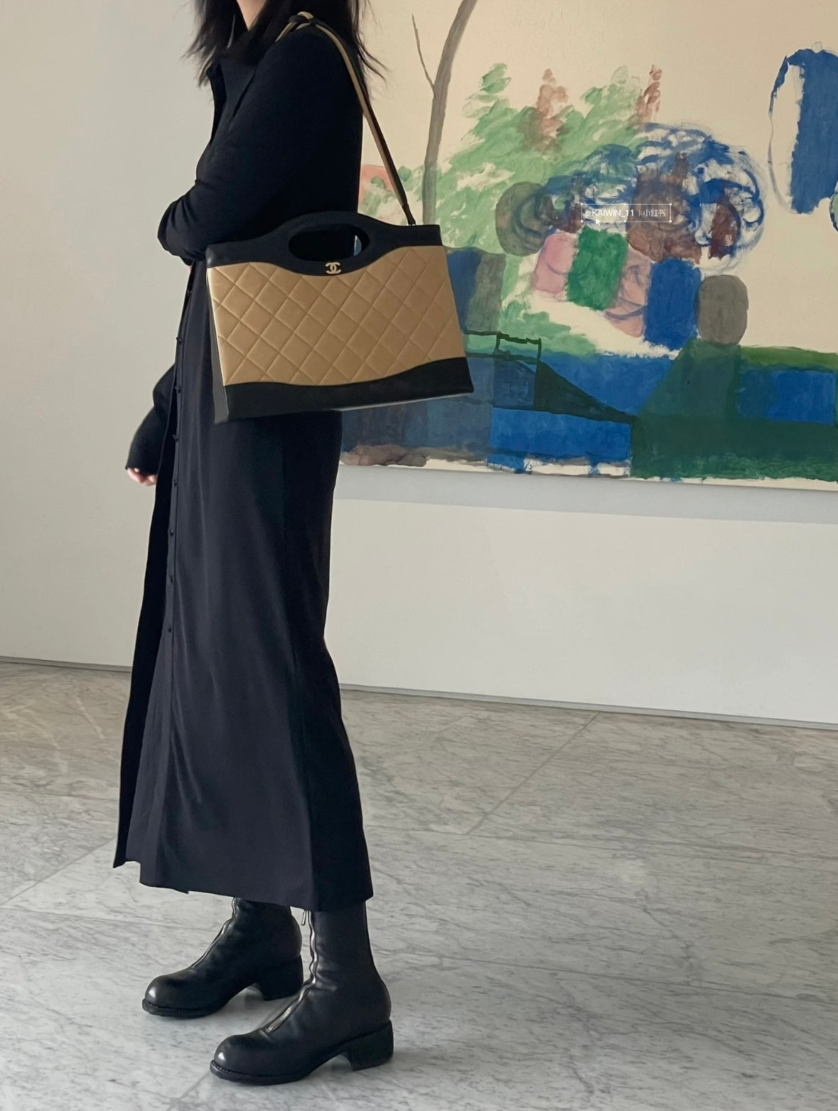 Chanel Horizontal 31 Bag – Beige & Black