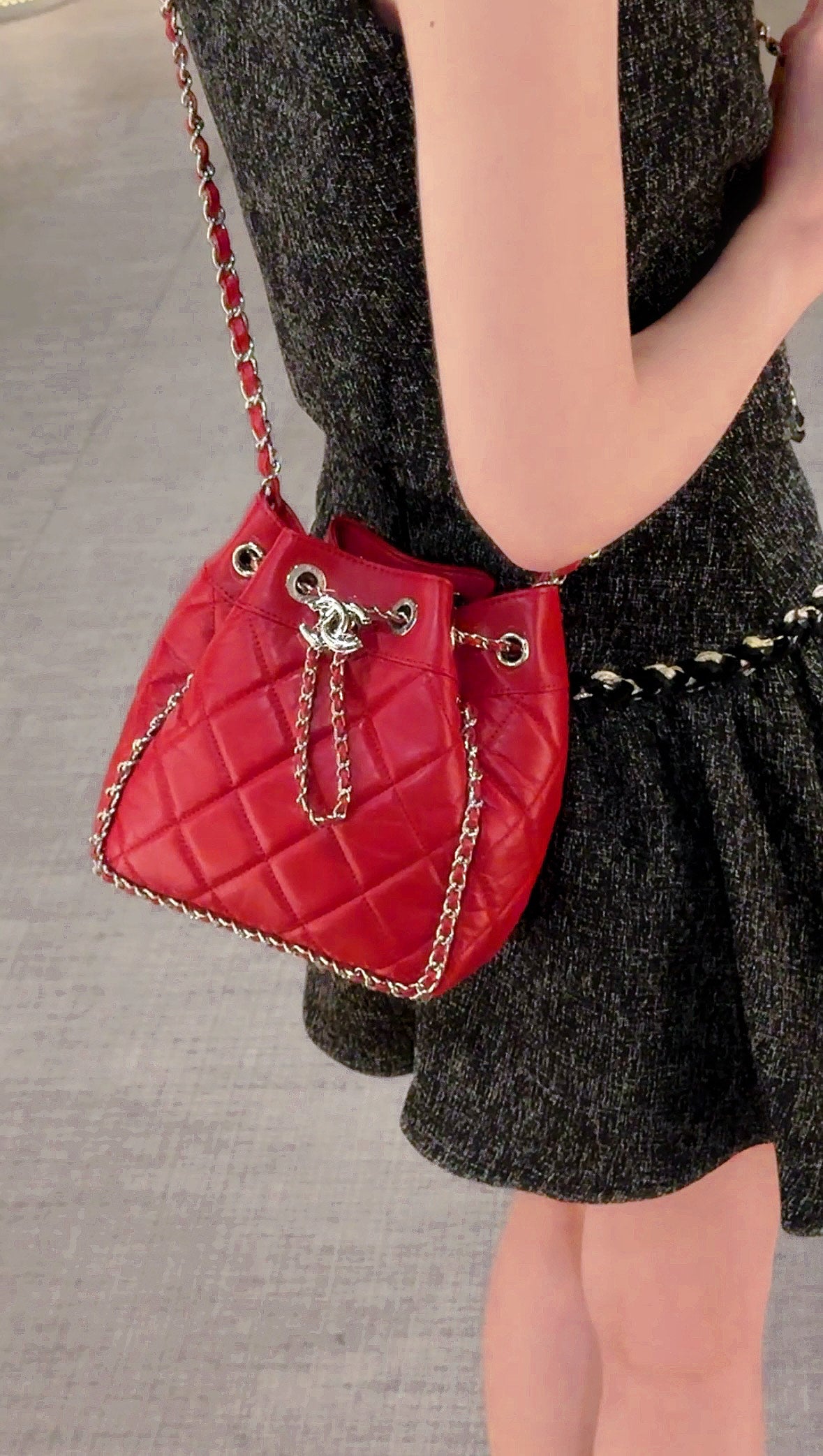 Chanel Drawstring Bucket Bag