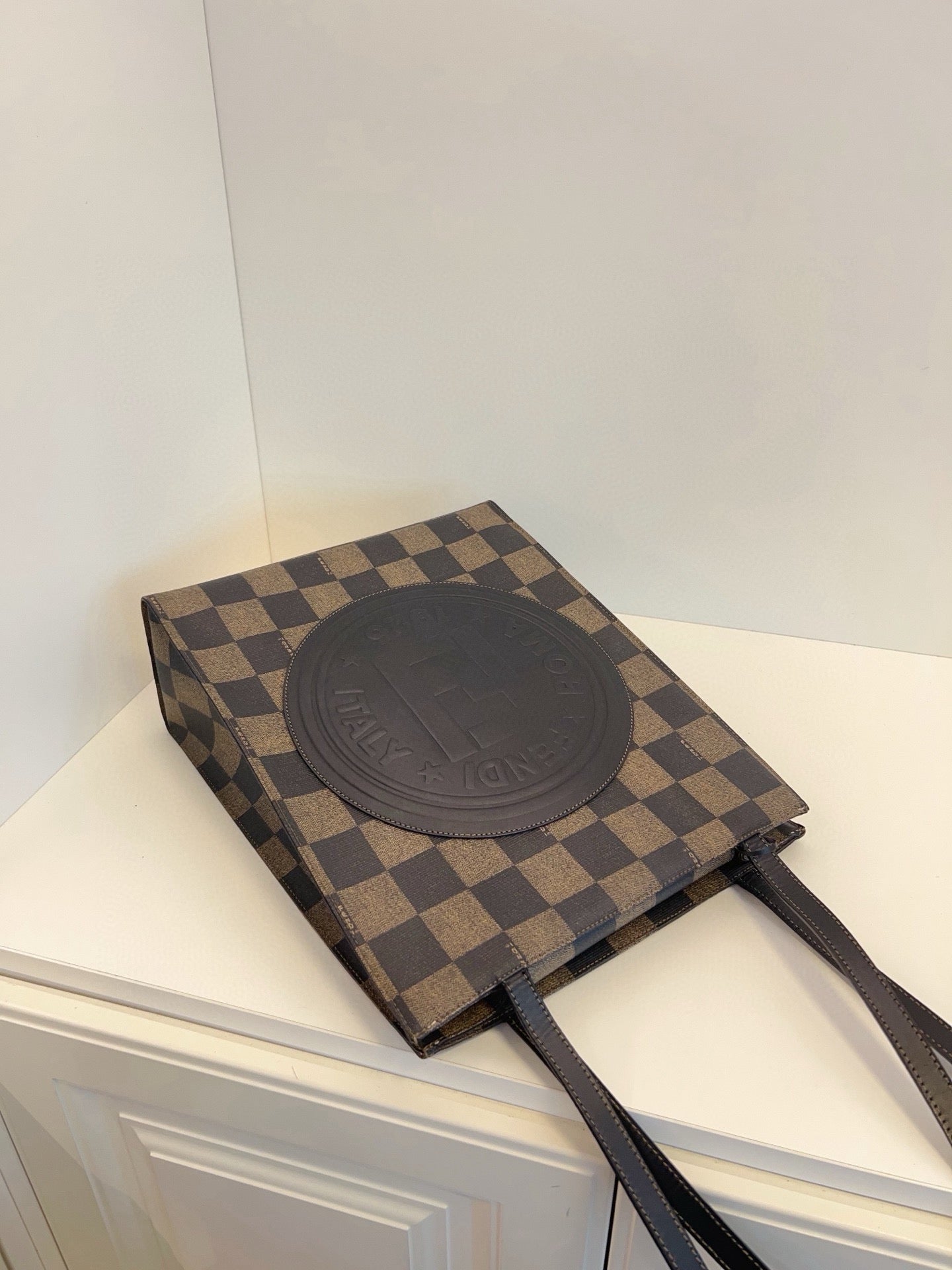 Fendi FF Embossed Monogram Tote Bag