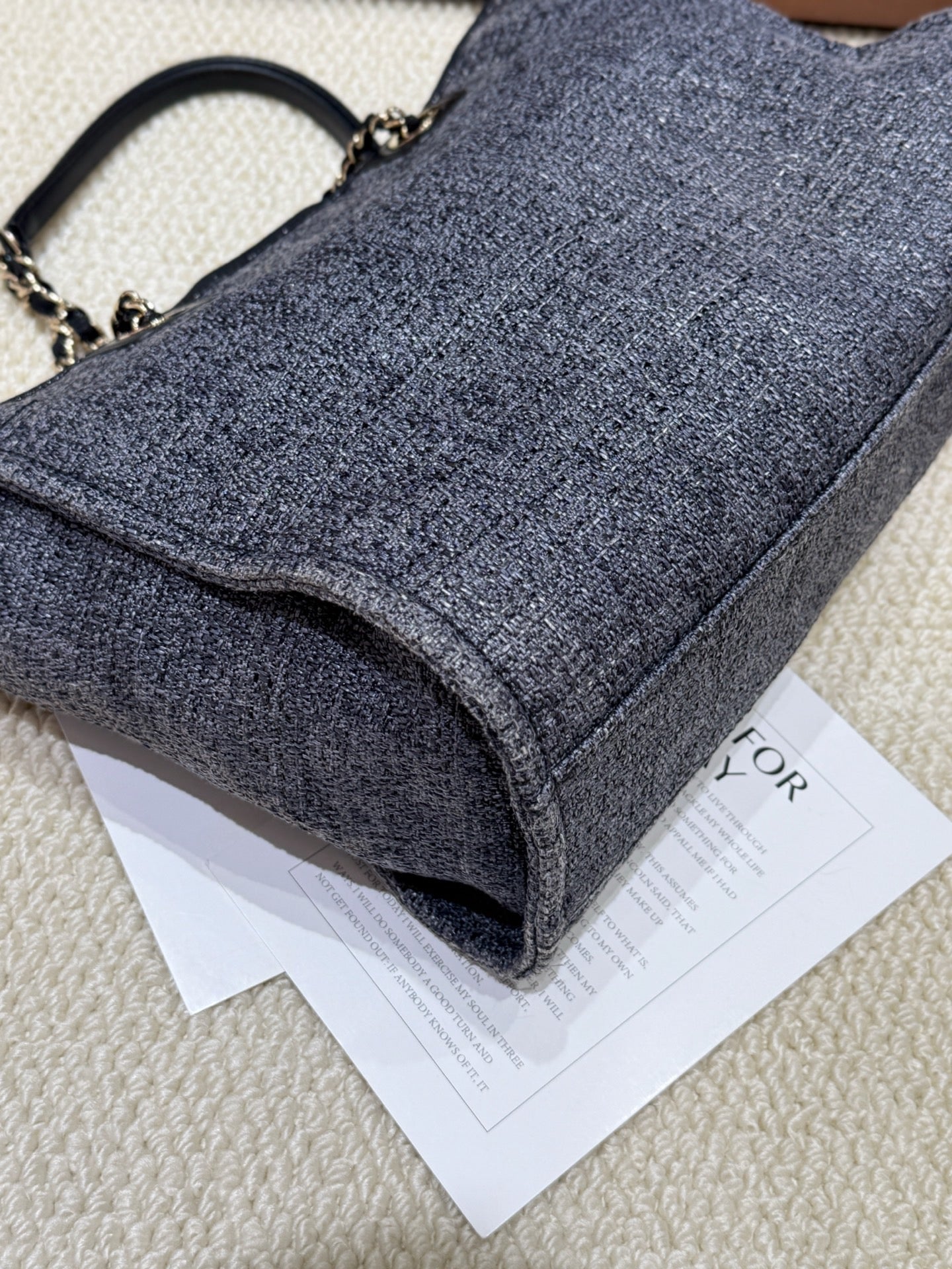 Chanel Canvas Tote Beach Bag (Medium)