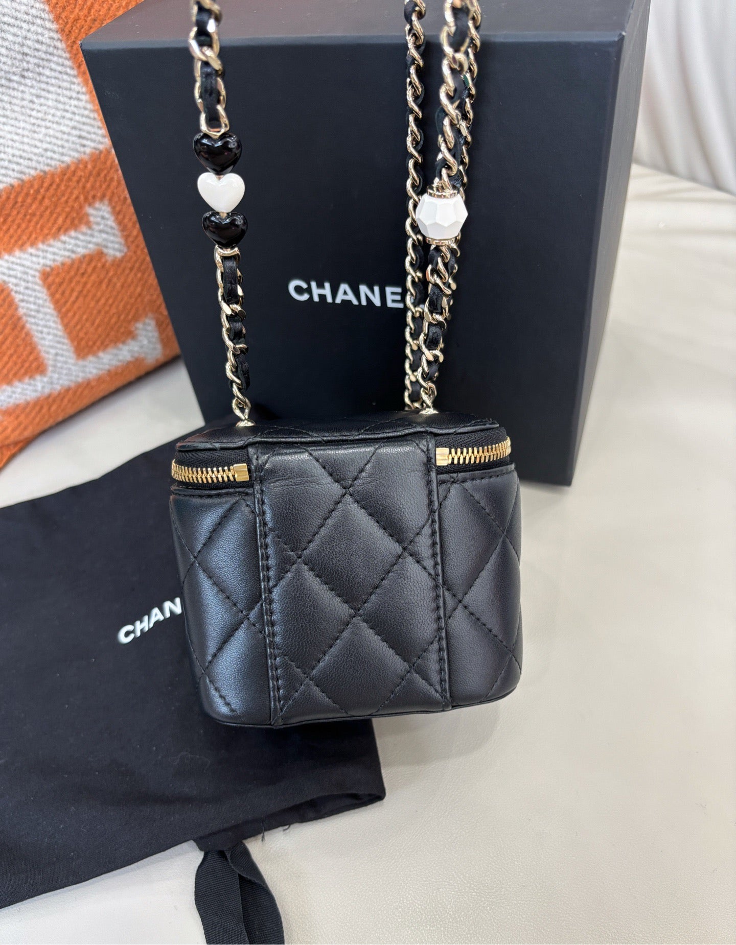 Chanel 23P Enamel Heart Mini Vanity