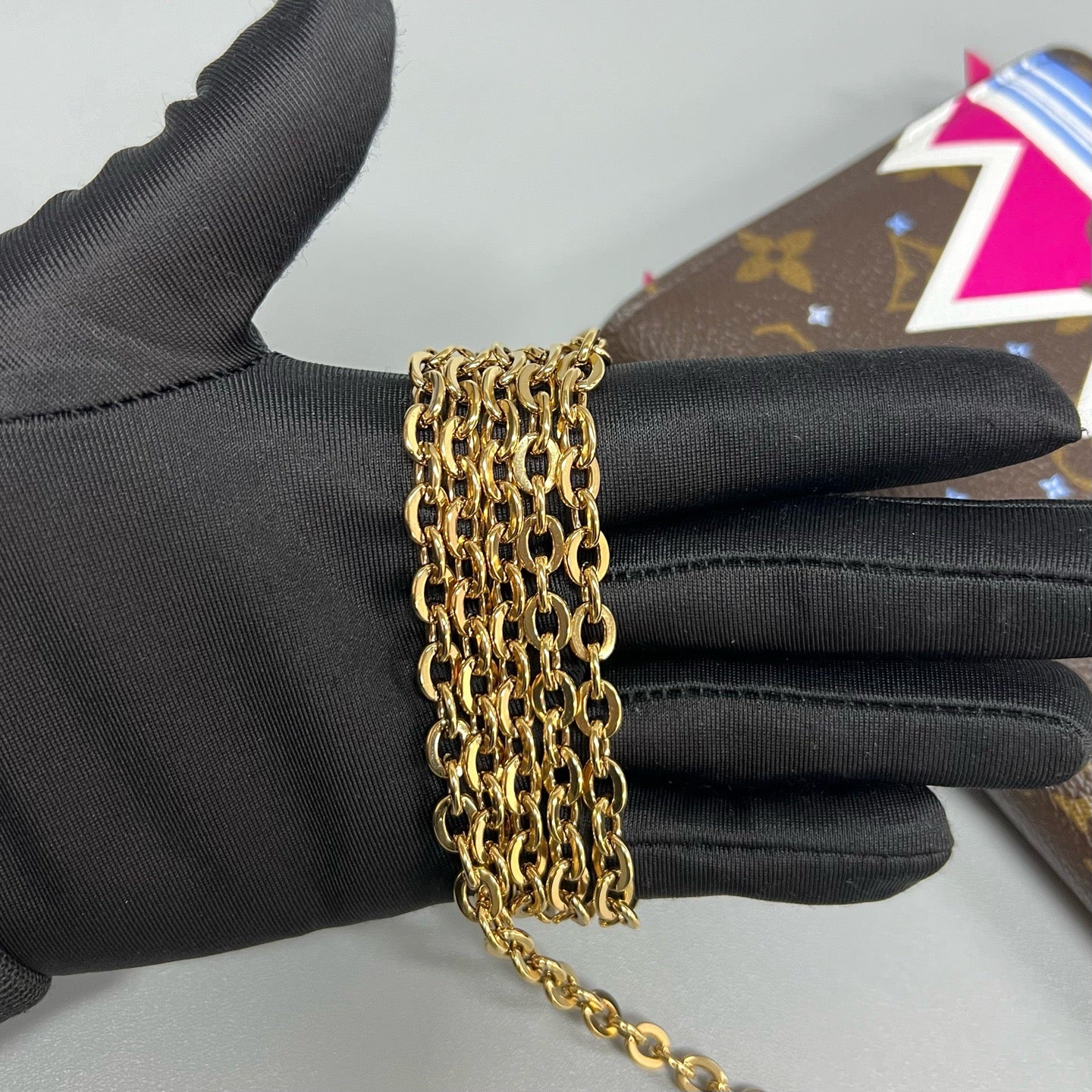 Louis Vuitton Limited Edition Ski Capsule Envelope Chain Bag