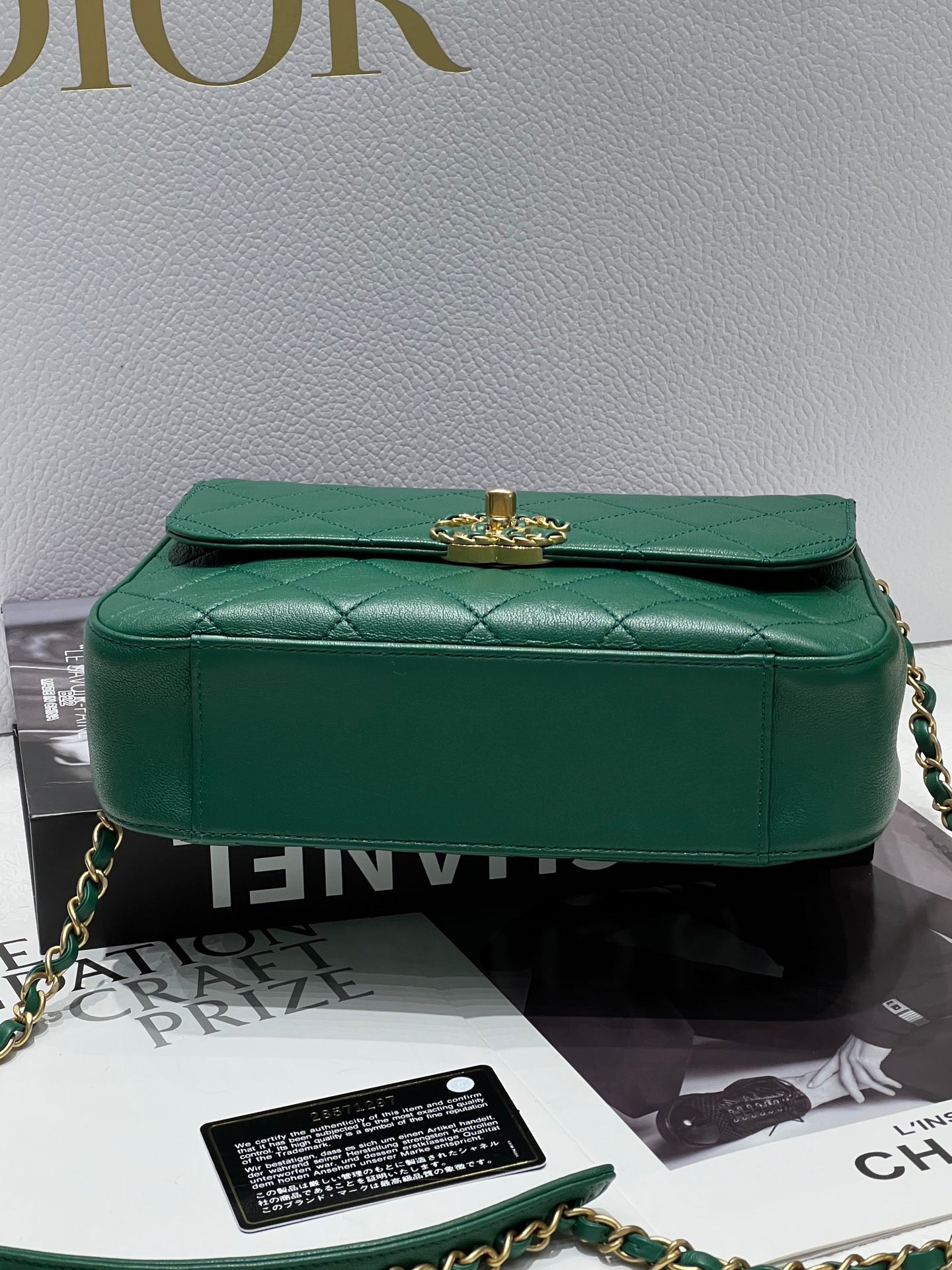 Chanel 19 Bag – Green Handle Postman Style