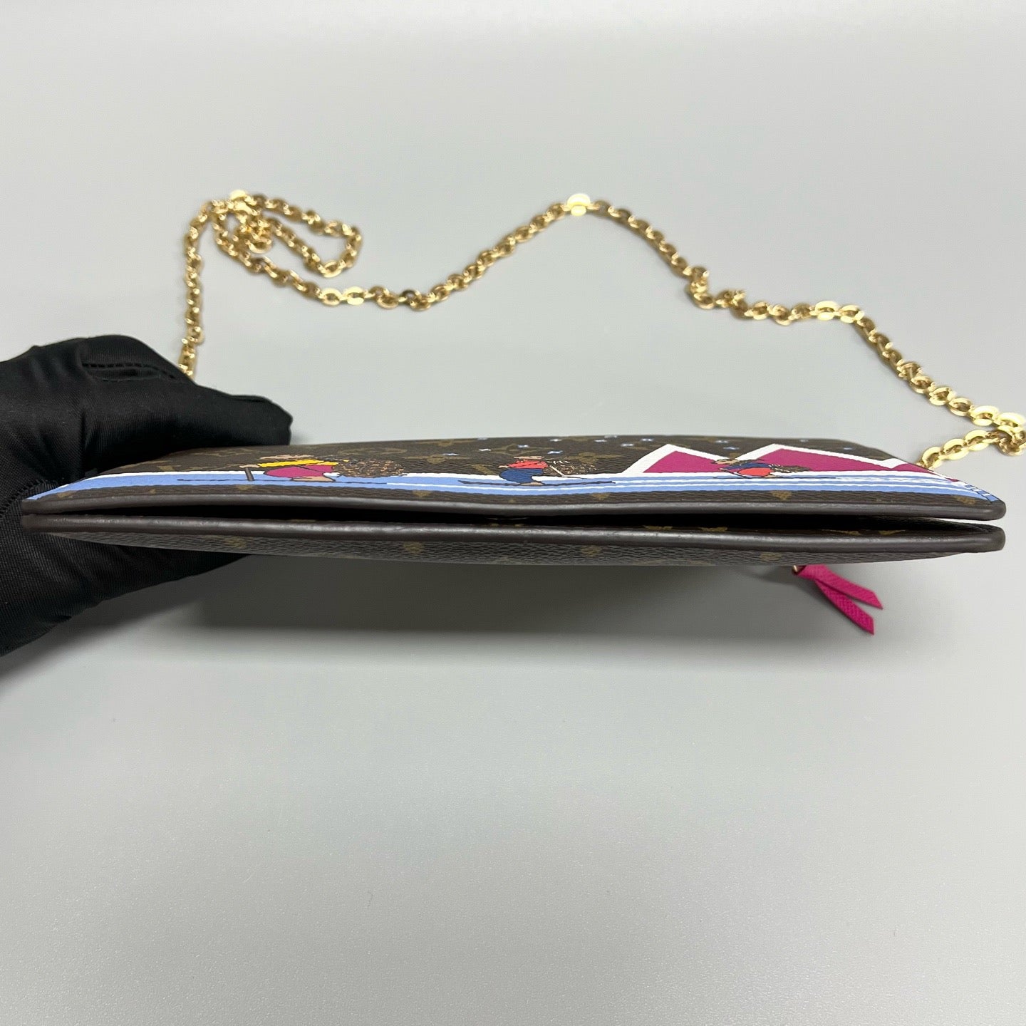 Louis Vuitton Limited Edition Ski Capsule Envelope Chain Bag