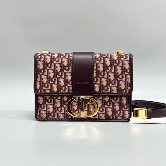 Dior 30 Montaigne – Burgundy Oblique
