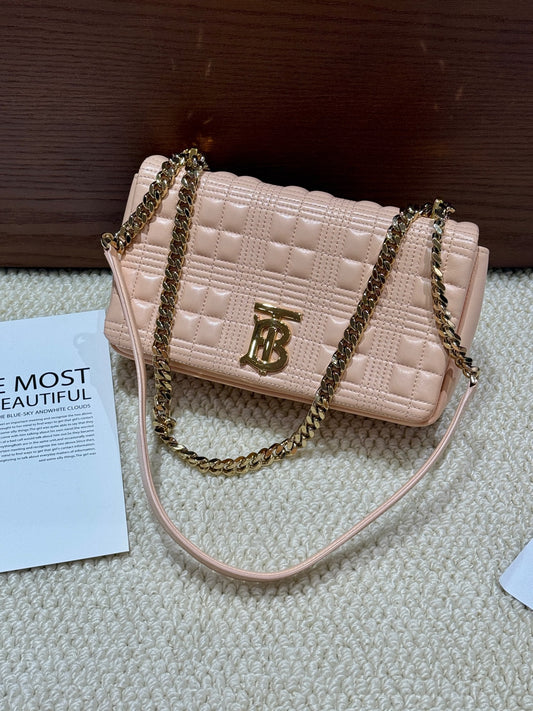 Burberry Peach Pink LOLA Small
