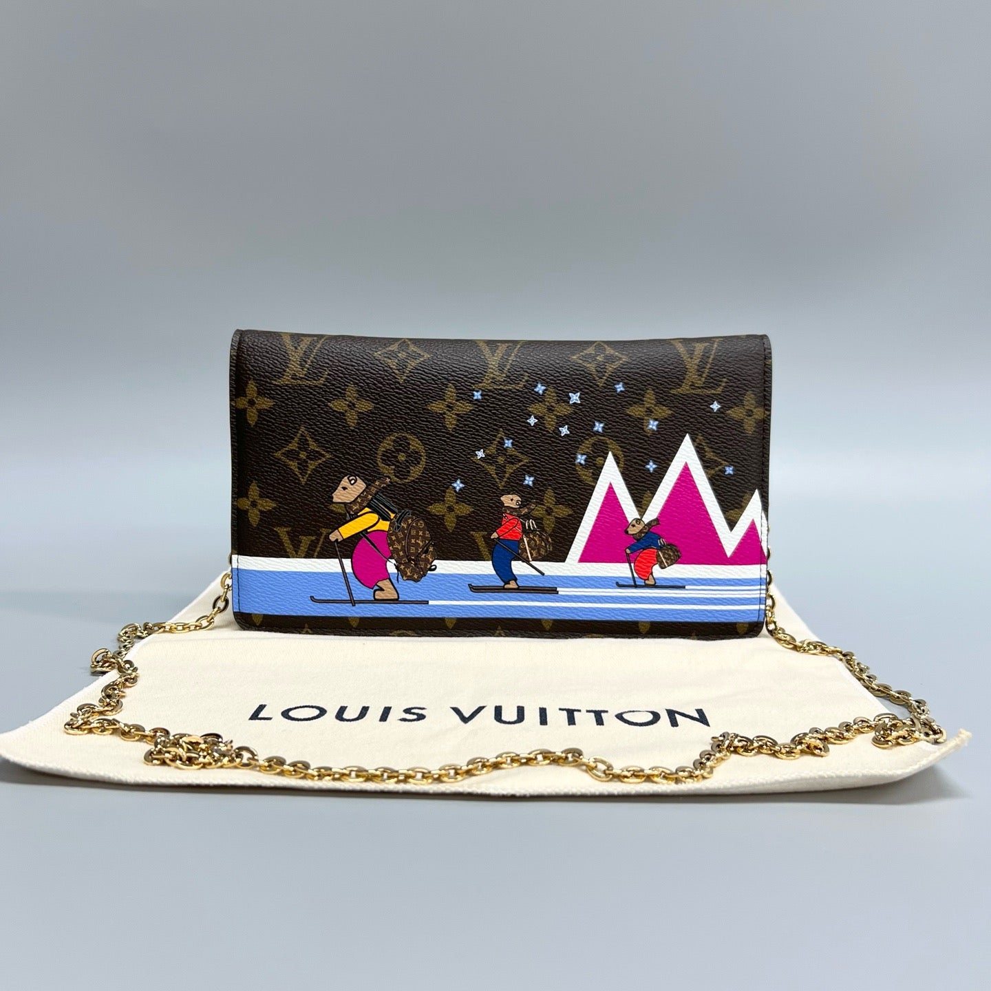 Louis Vuitton Limited Edition Ski Capsule Envelope Chain Bag