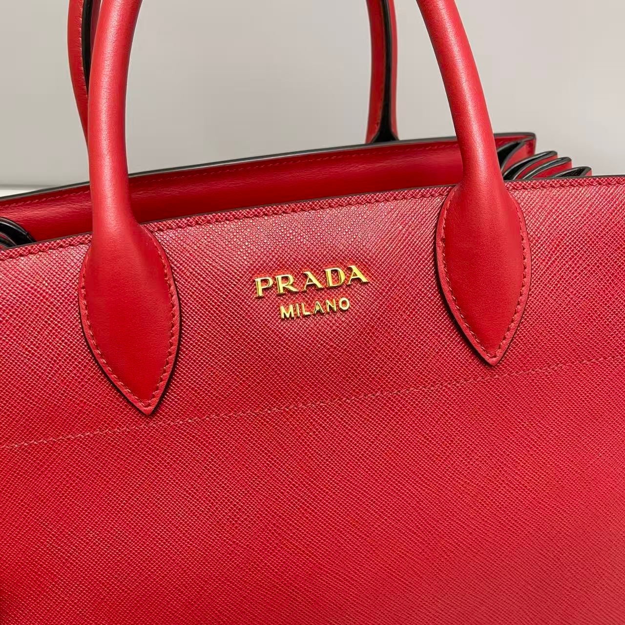 Prada Saffiano Leather Accordion Tote