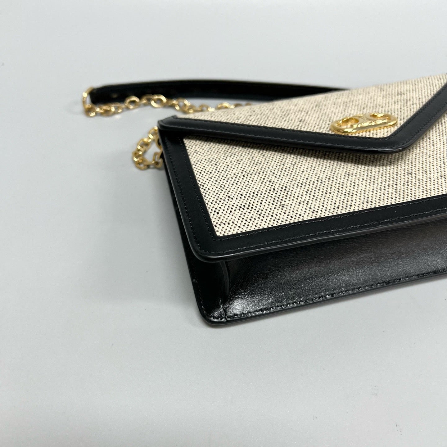 CELINE Canvas & Leather Envelope WOC