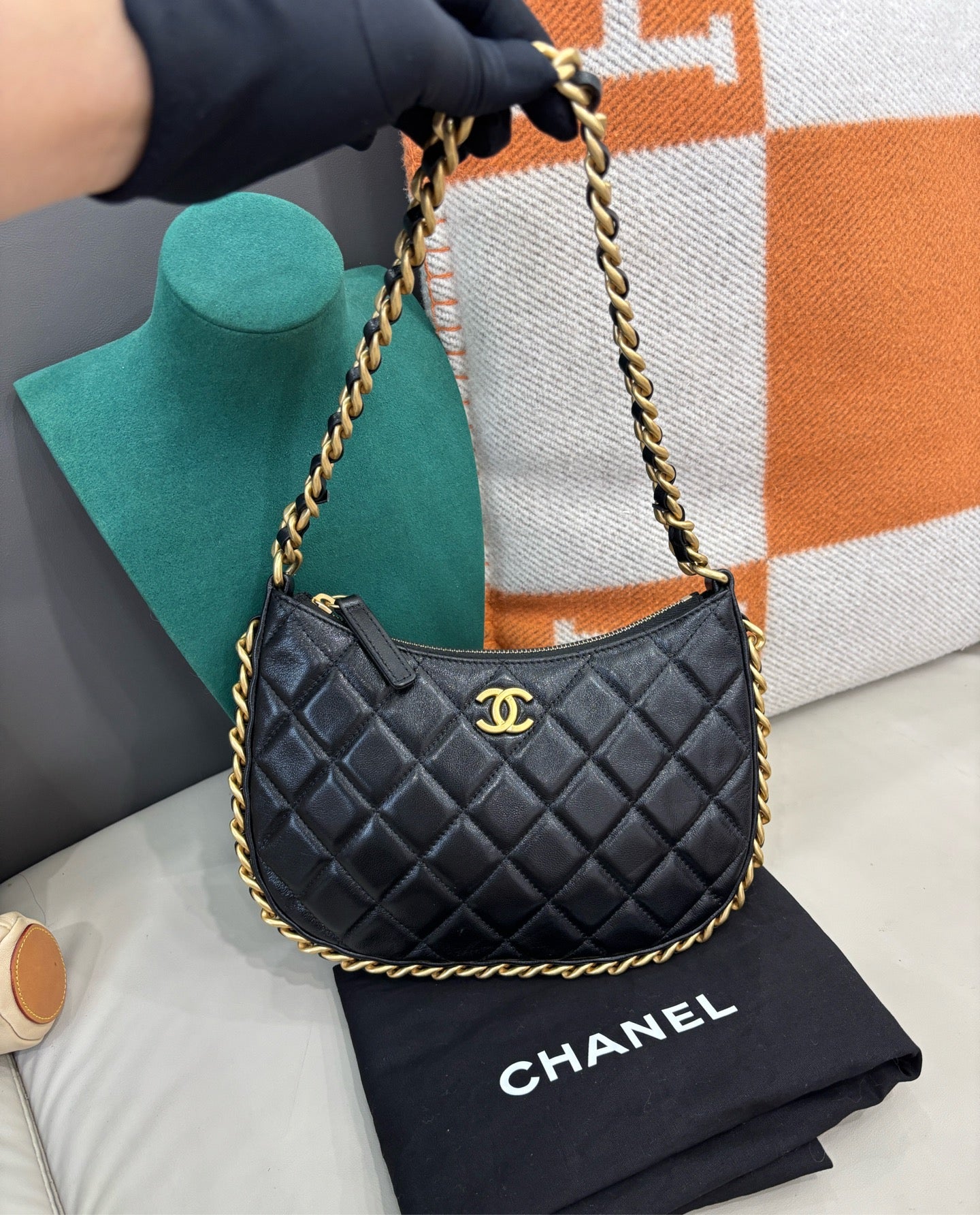 Chanel 23B Hobo Shoulder Bag