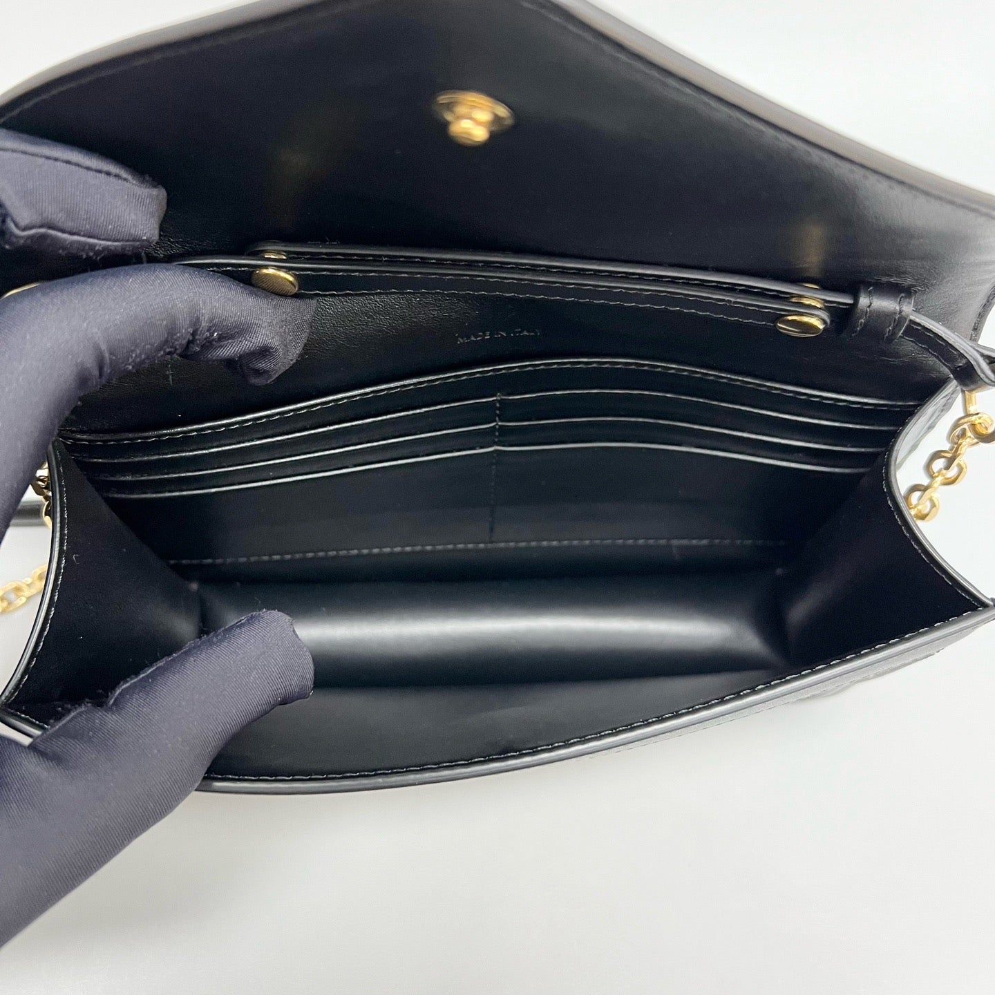 CELINE Canvas & Leather Envelope WOC