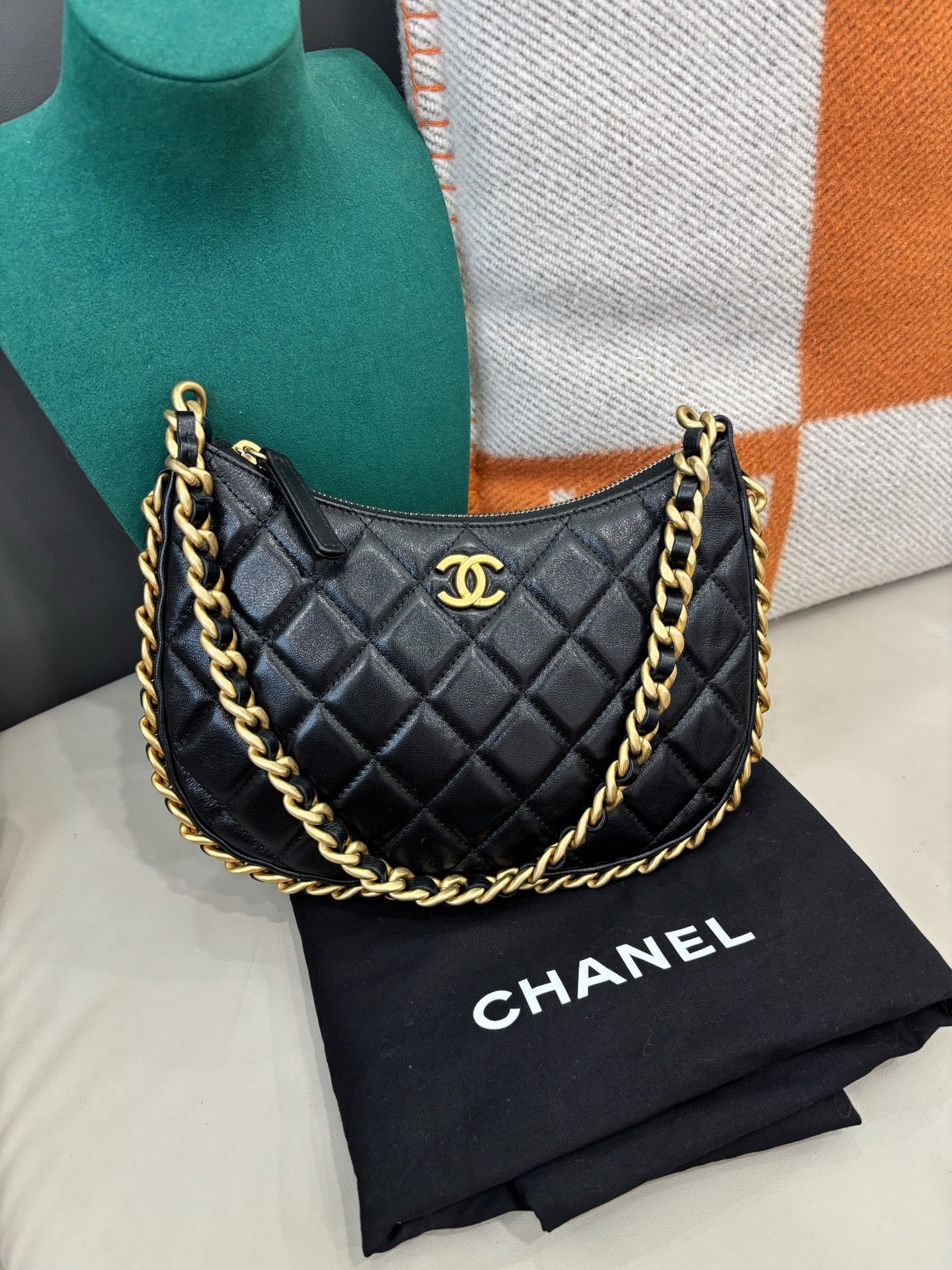 Chanel 23B Hobo Shoulder Bag