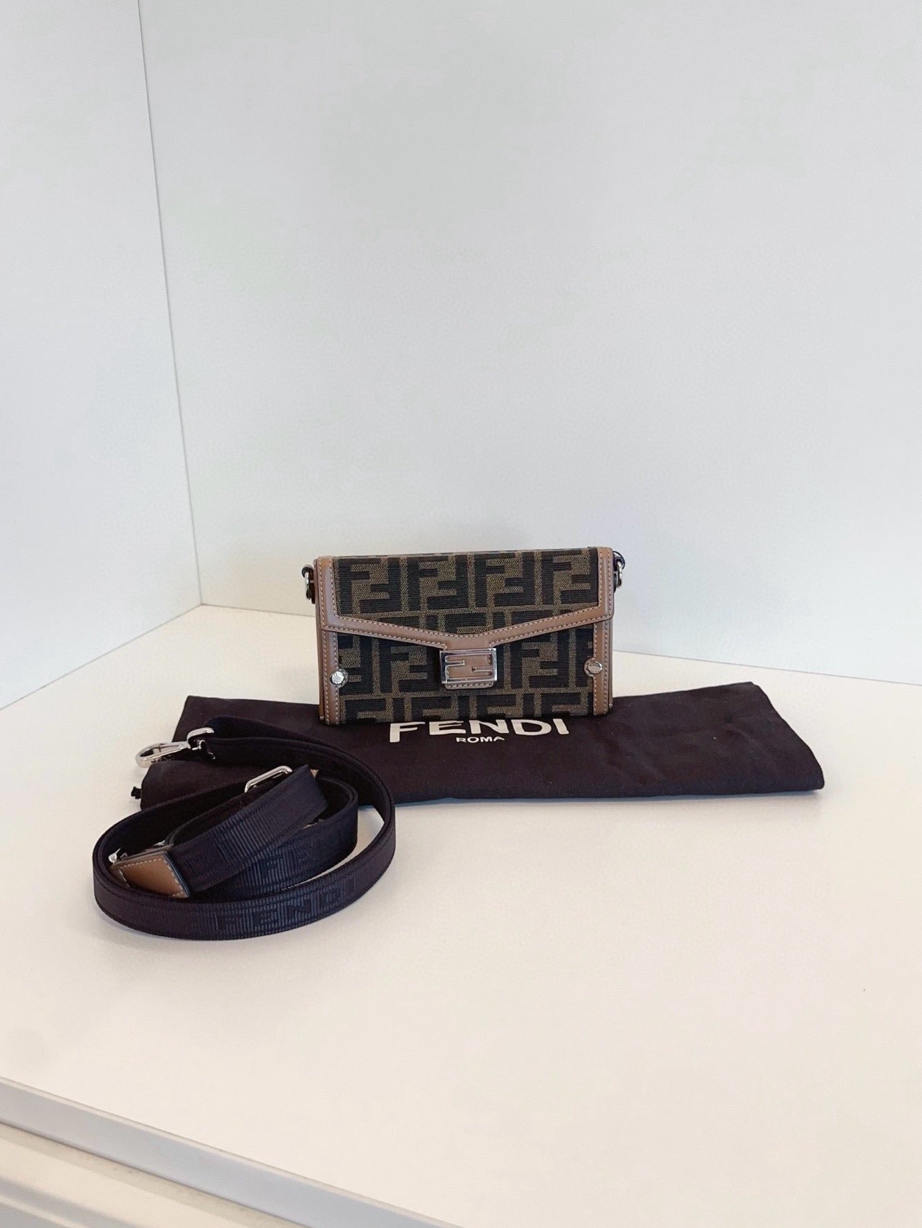 Fendi Baguette Soft Trunk Mini Bag