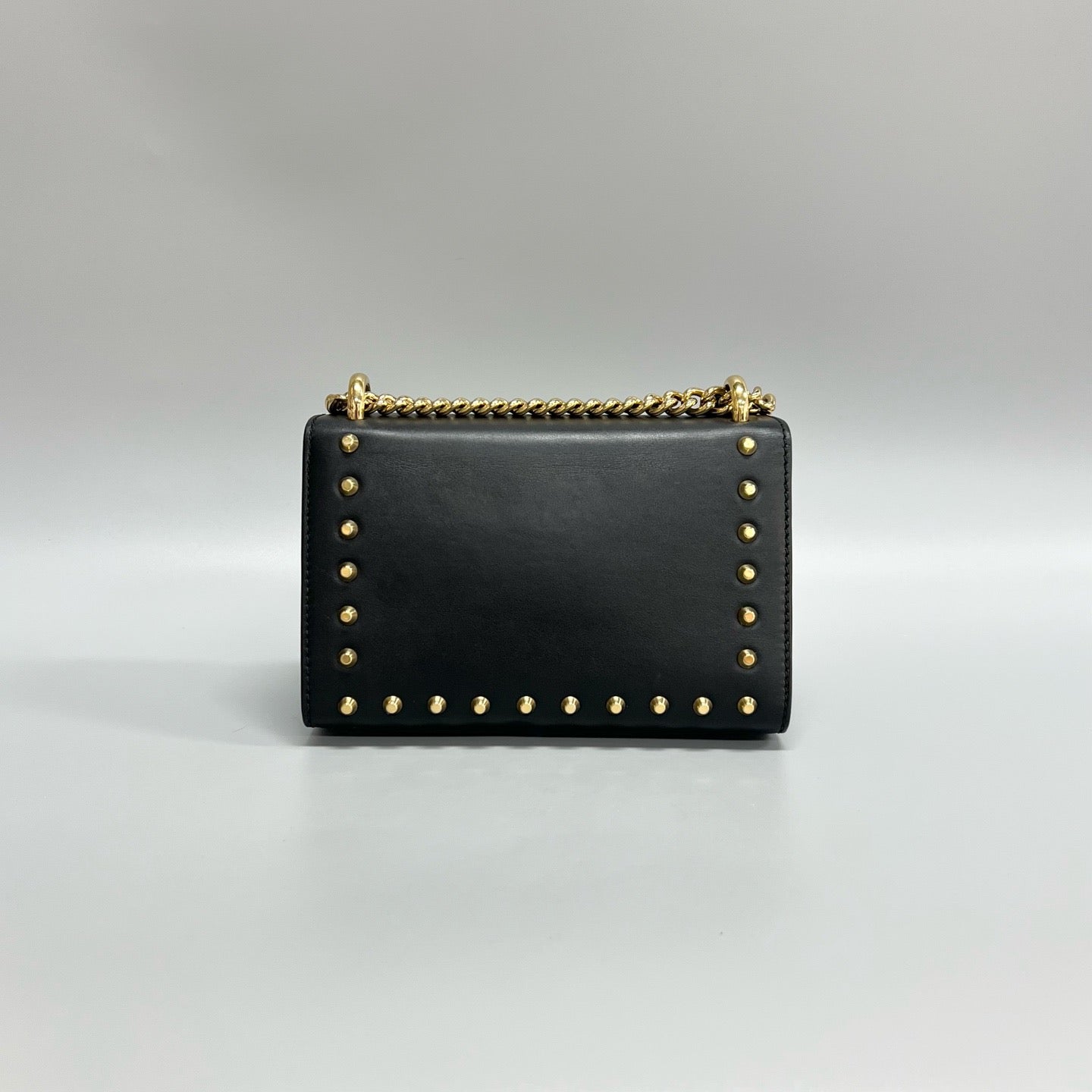 Gucci Padlock Moon Box – Black with Pearl Studs