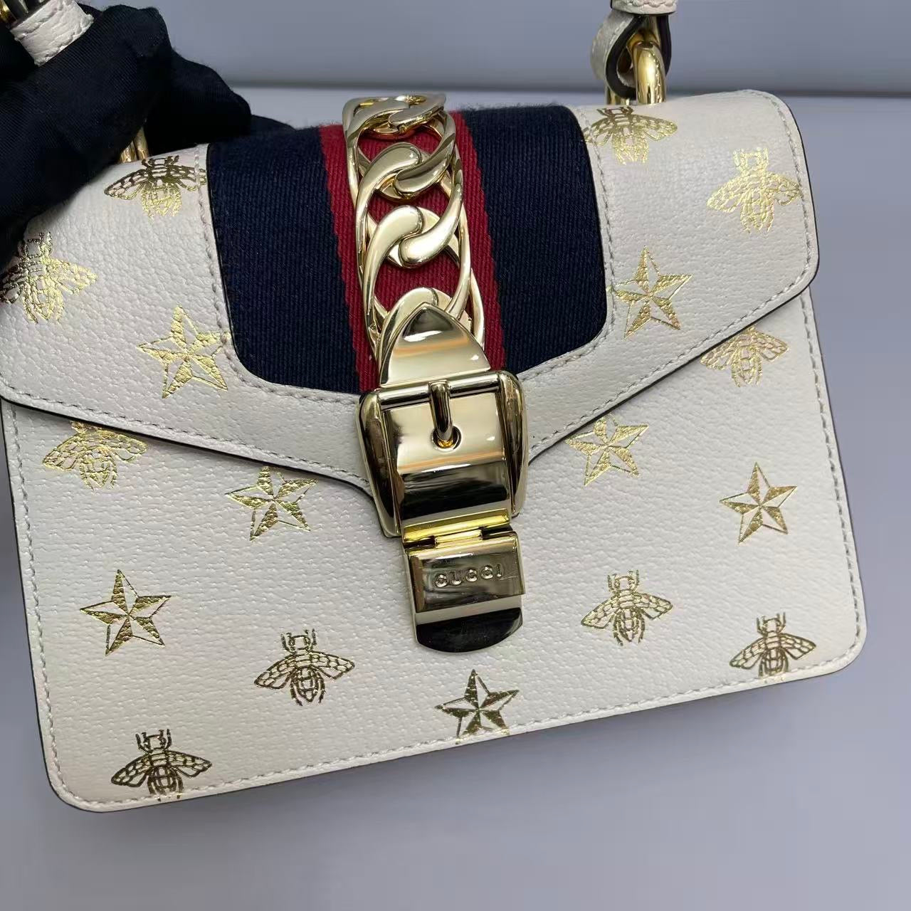 Gucci Sylvie Leather Top-Handle Bag