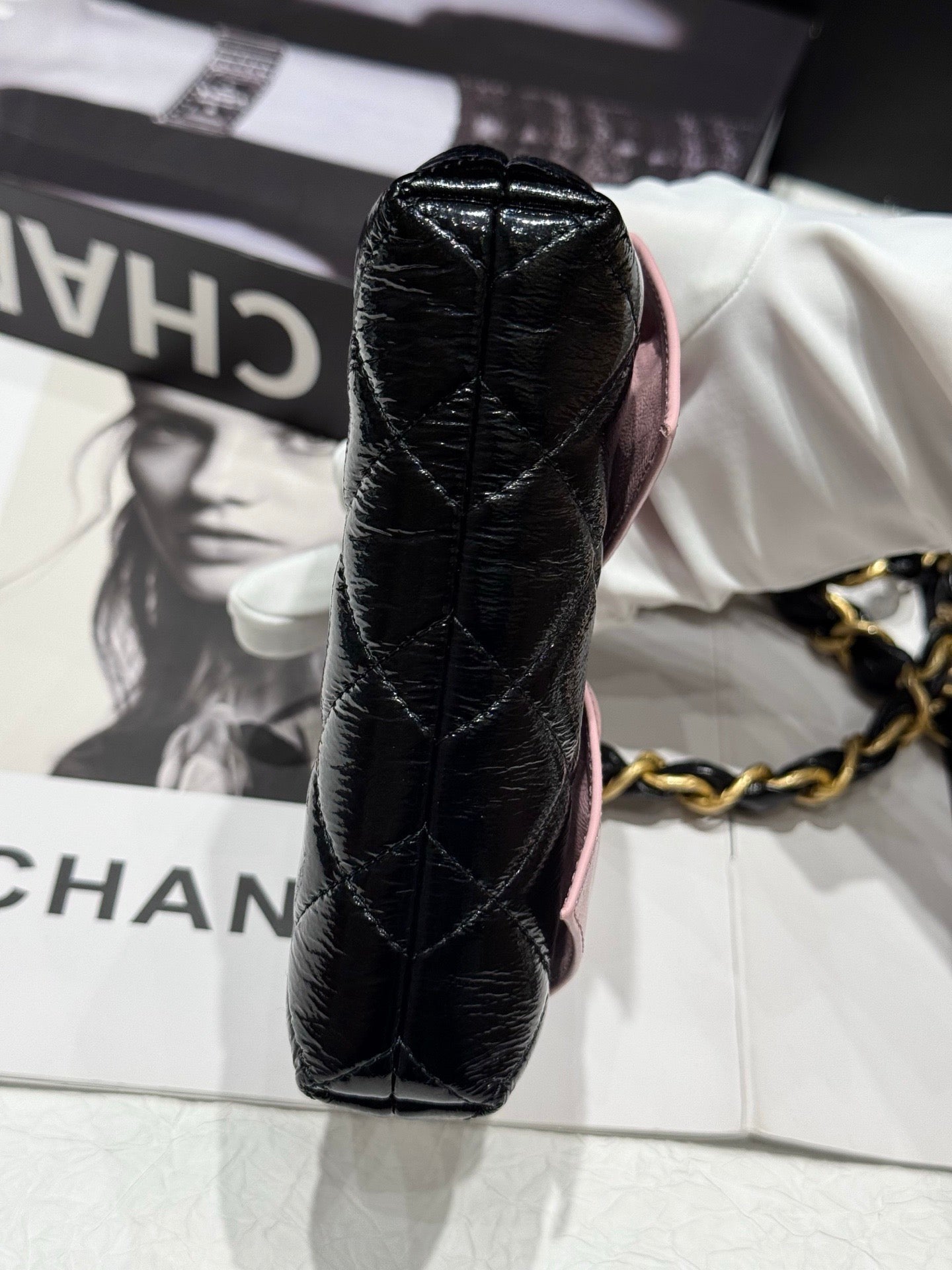 Chanel 24A Pink Bow Evening Bag