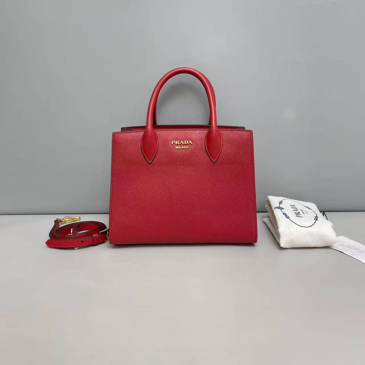 Prada Saffiano Leather Accordion Tote