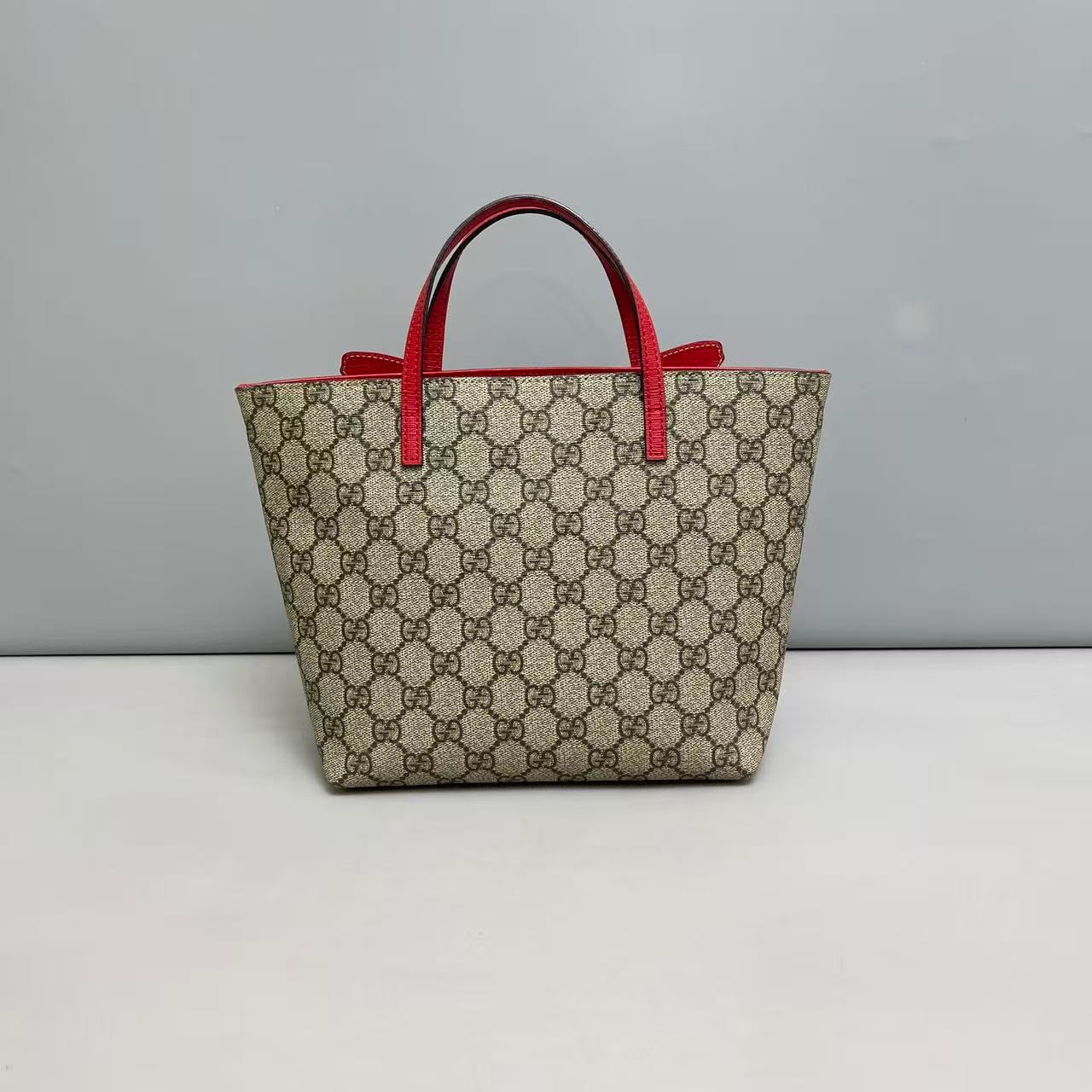 GUCCI Monogram Butterfly Print Tote Bag
