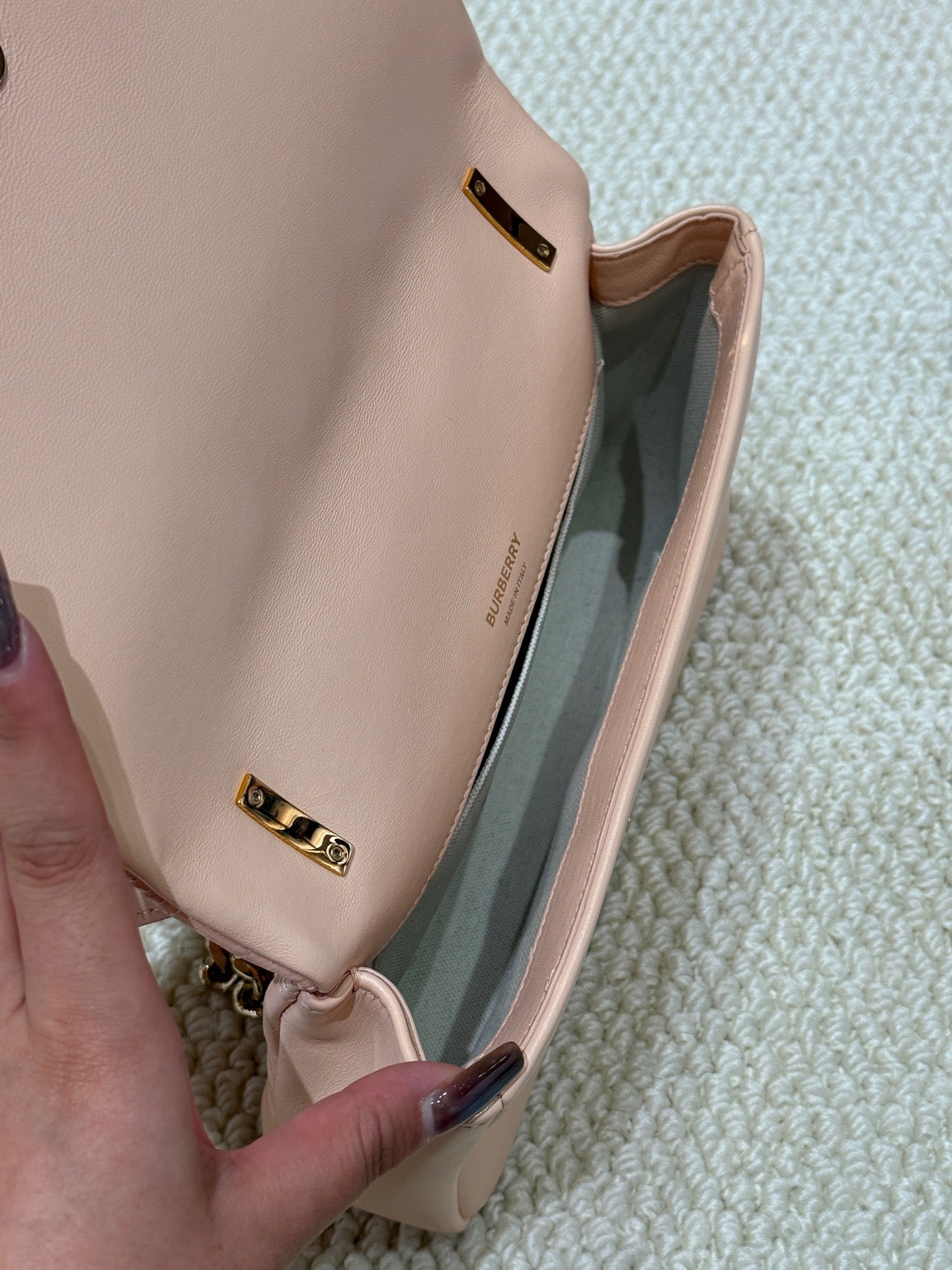 Burberry Peach Pink LOLA Small