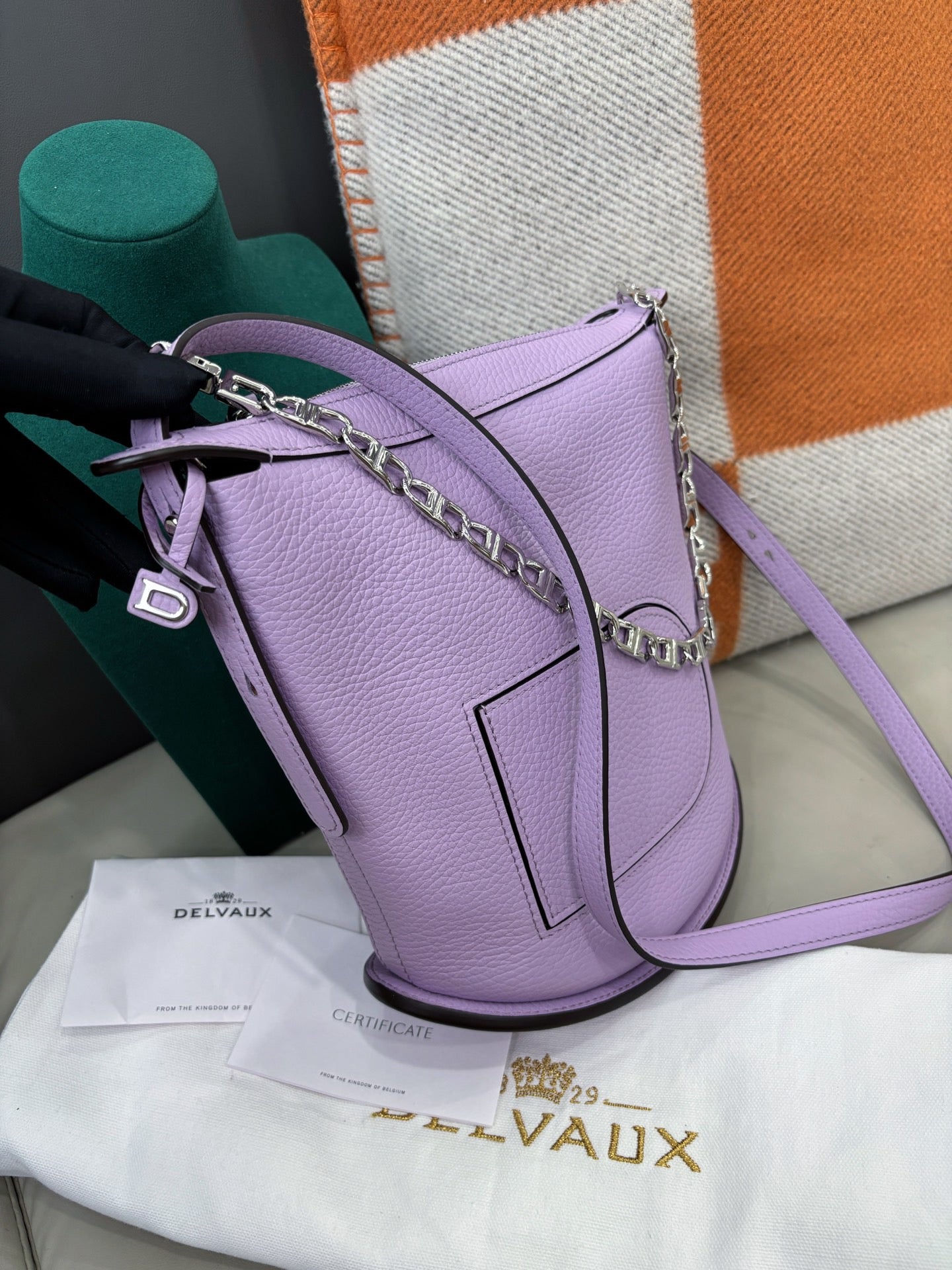 Delvaux Pin Twist Bucket Bag