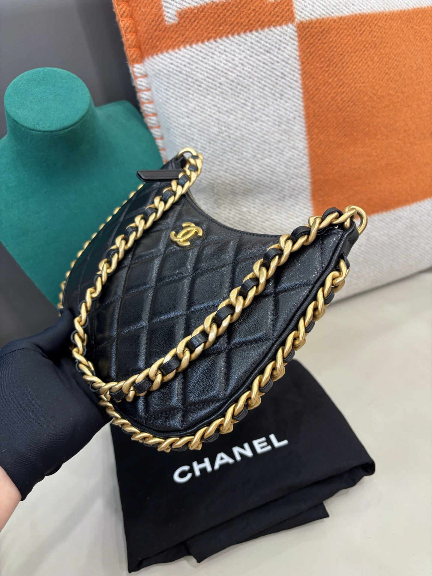Chanel 23B Hobo Shoulder Bag