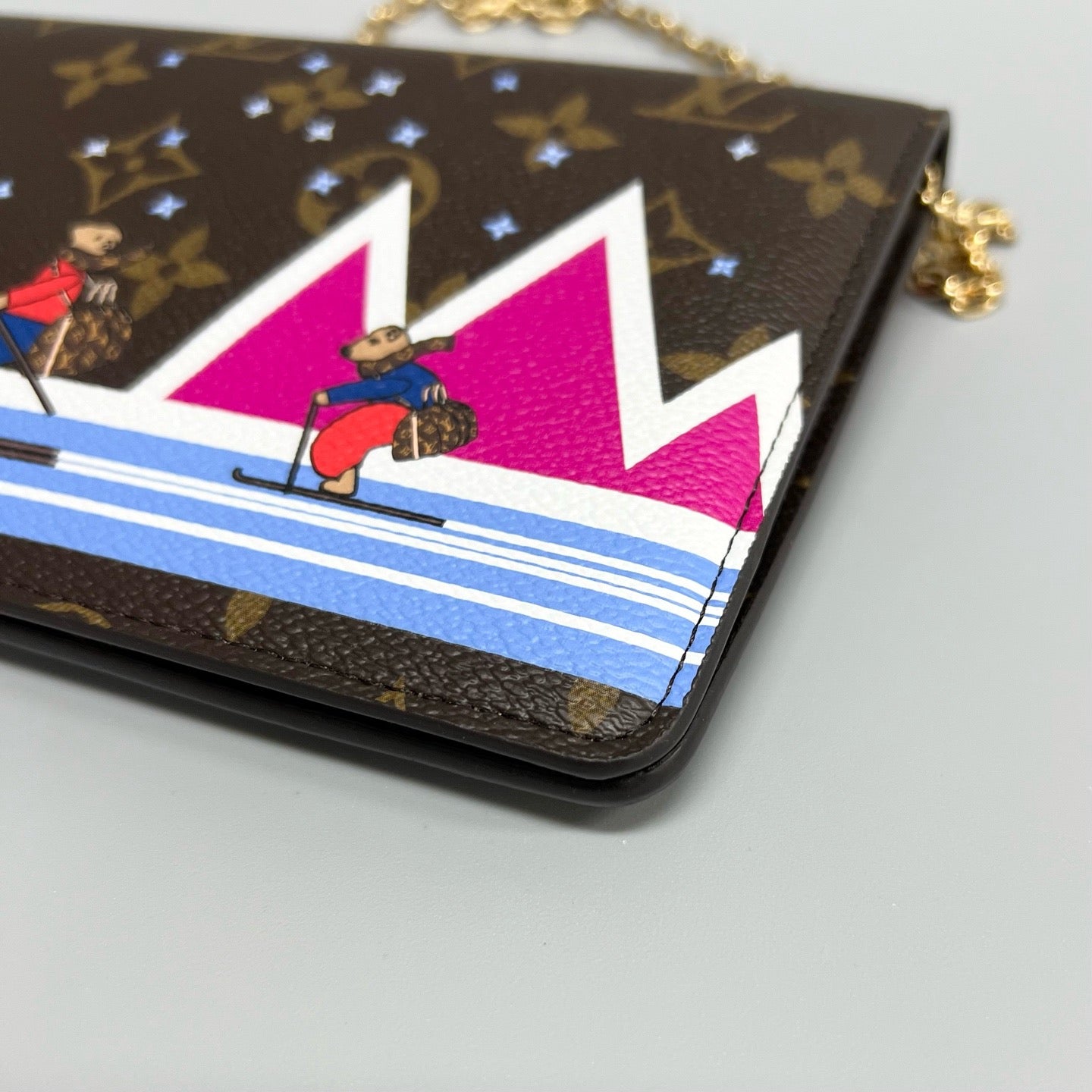 Louis Vuitton Limited Edition Ski Capsule Envelope Chain Bag