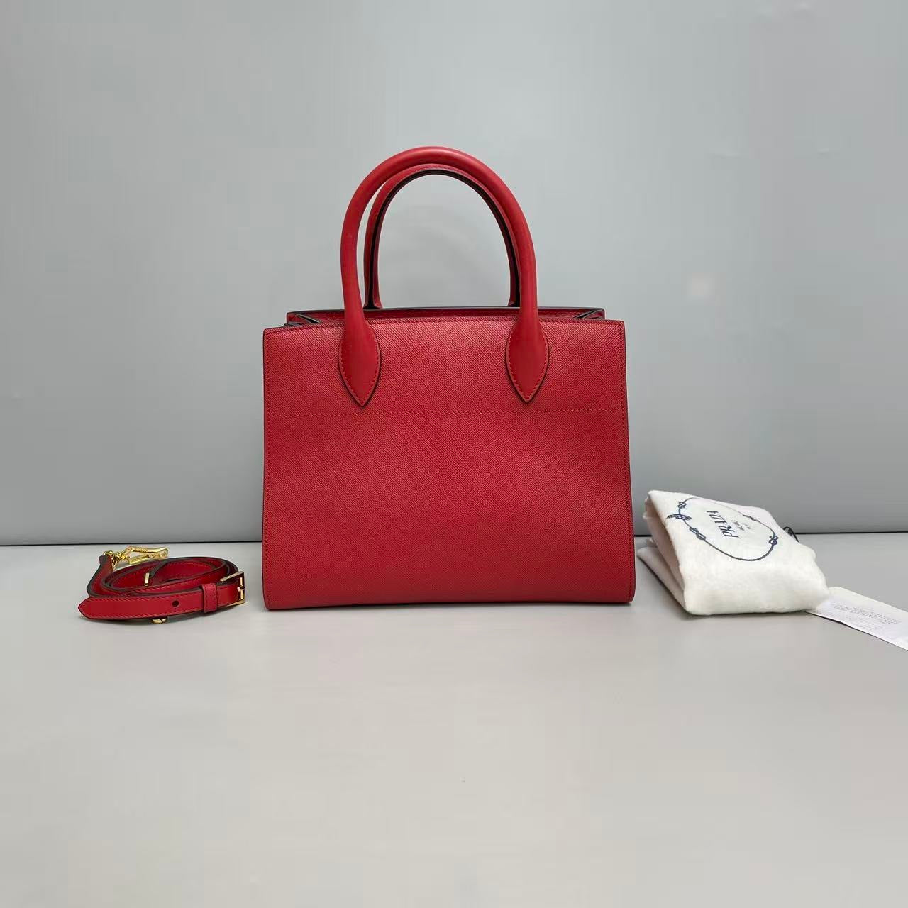 Prada Saffiano Leather Accordion Tote