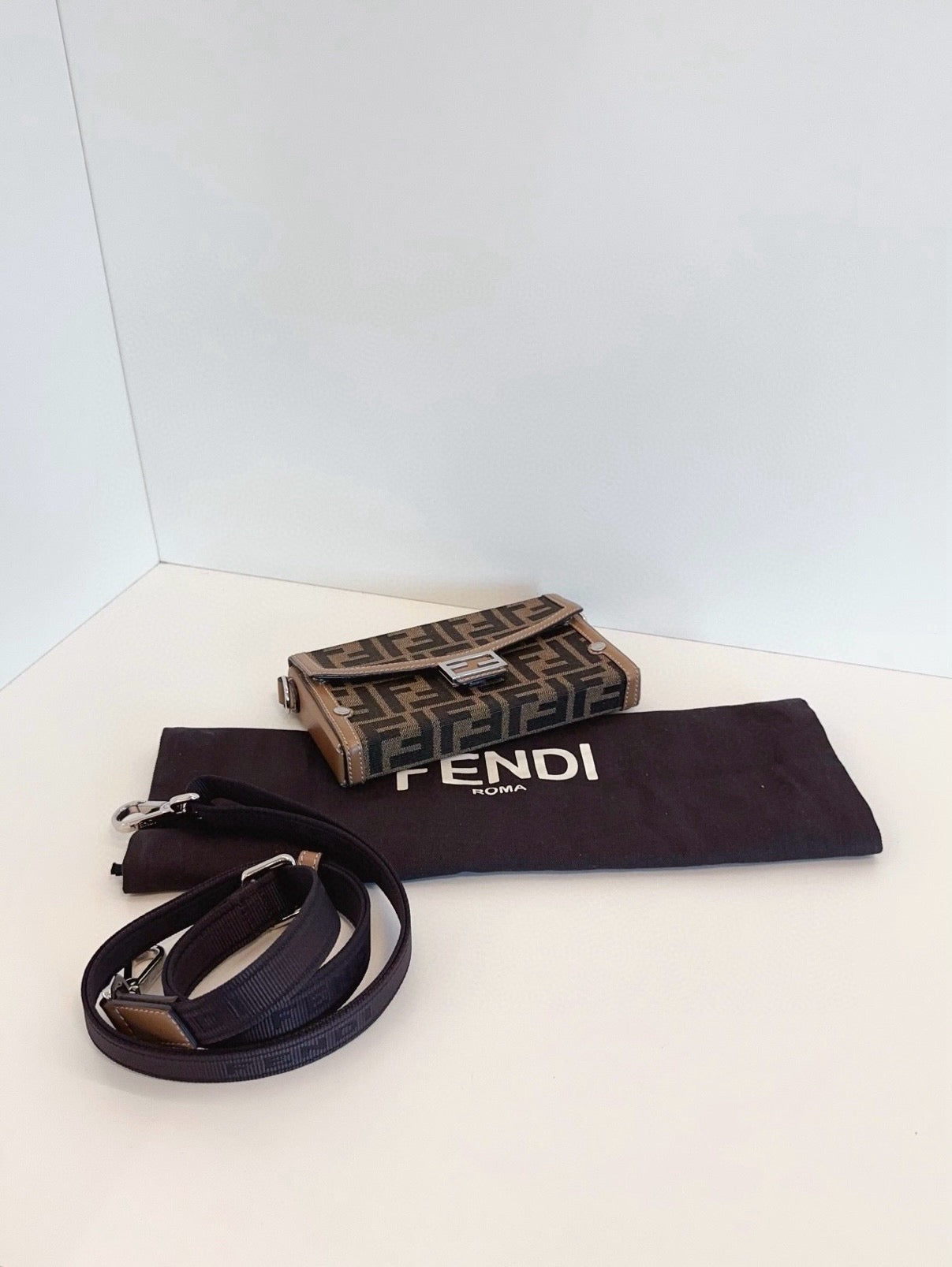 Fendi Baguette Soft Trunk Mini Bag