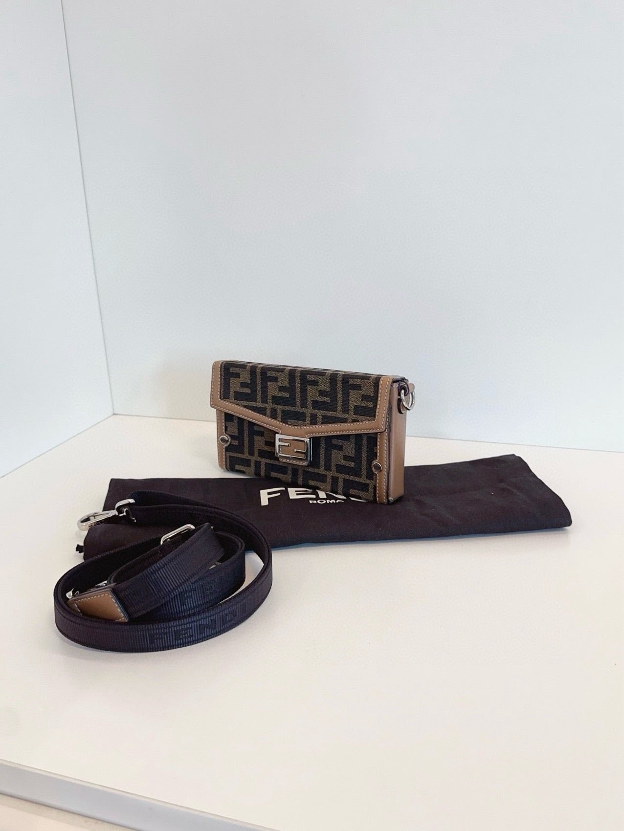 Fendi Baguette Soft Trunk Mini Bag