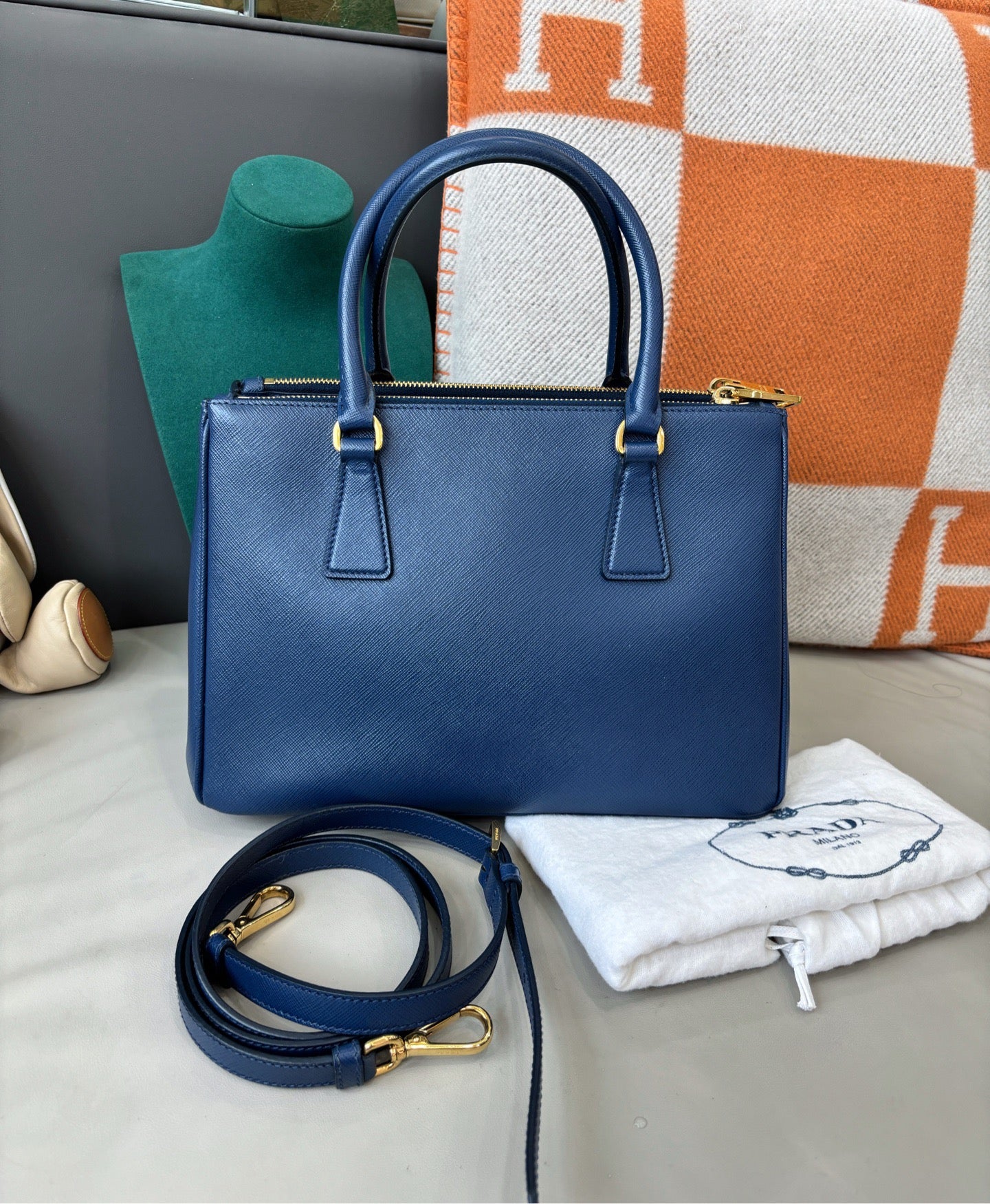 PRADA Saffiano Lux Galleria Tote Bag