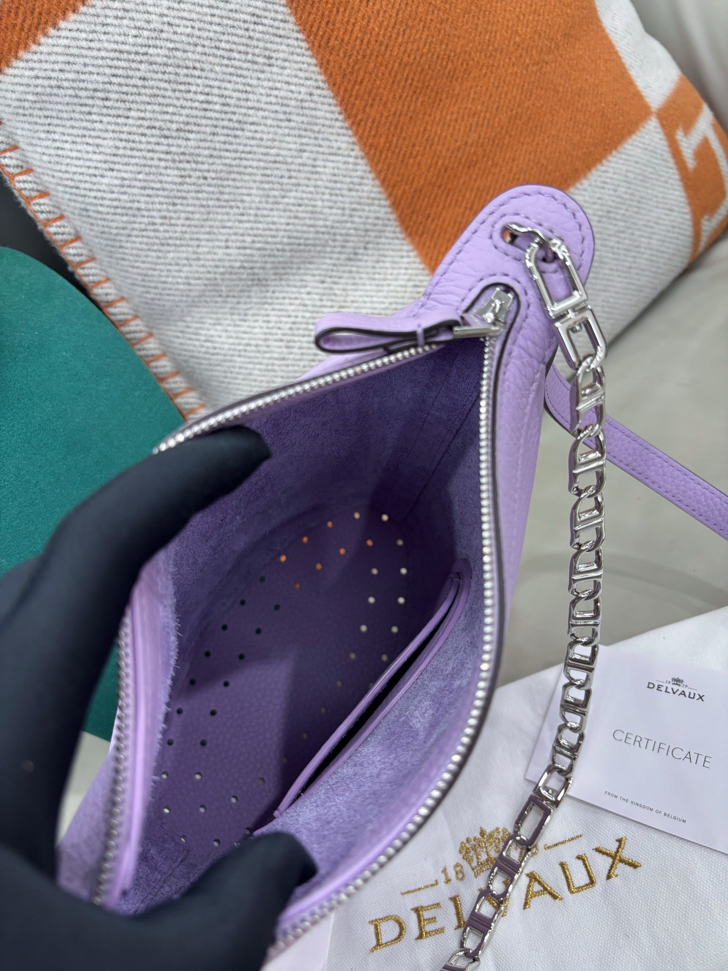 Delvaux Pin Twist Bucket Bag