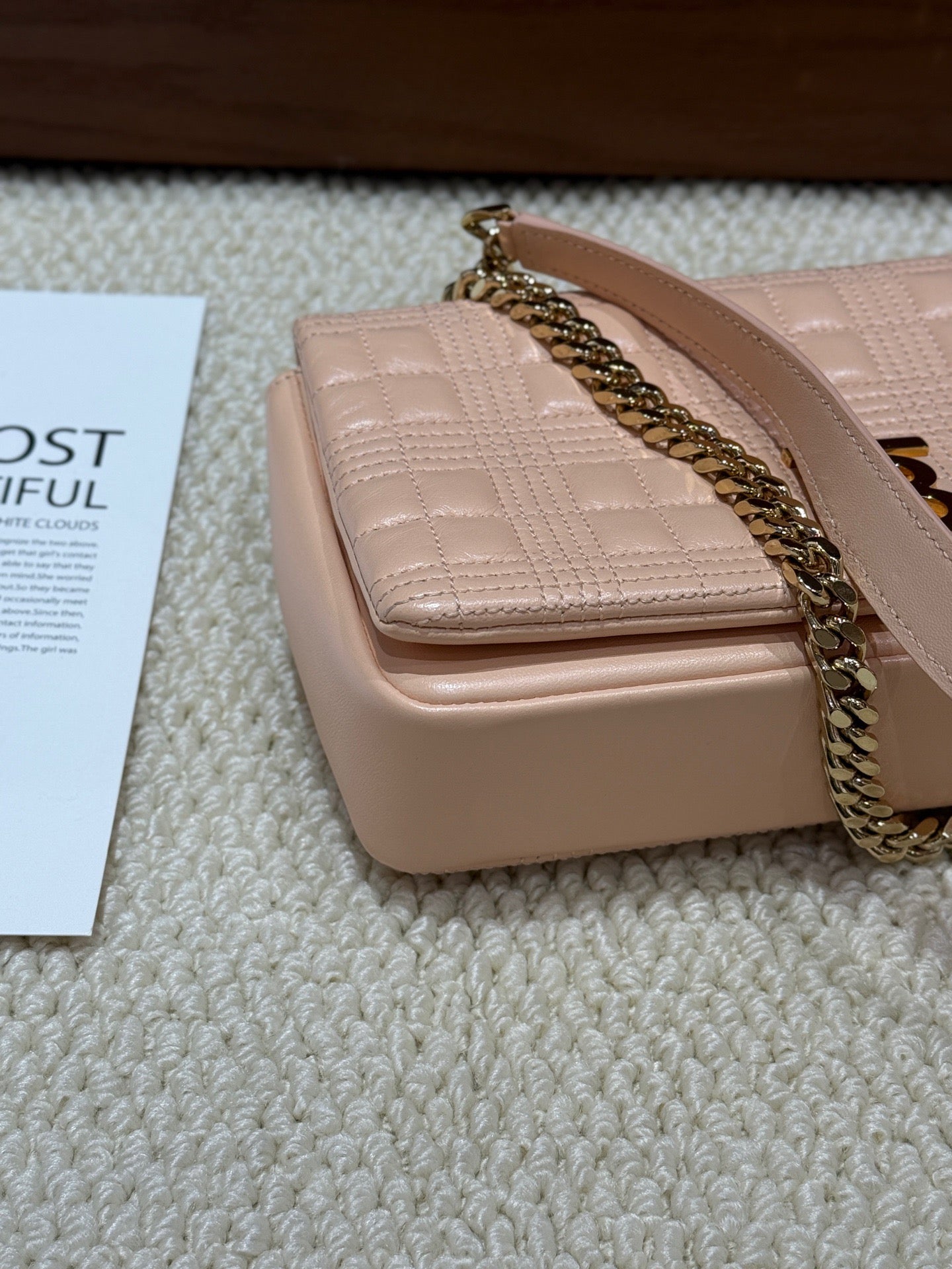 Burberry Peach Pink LOLA Small