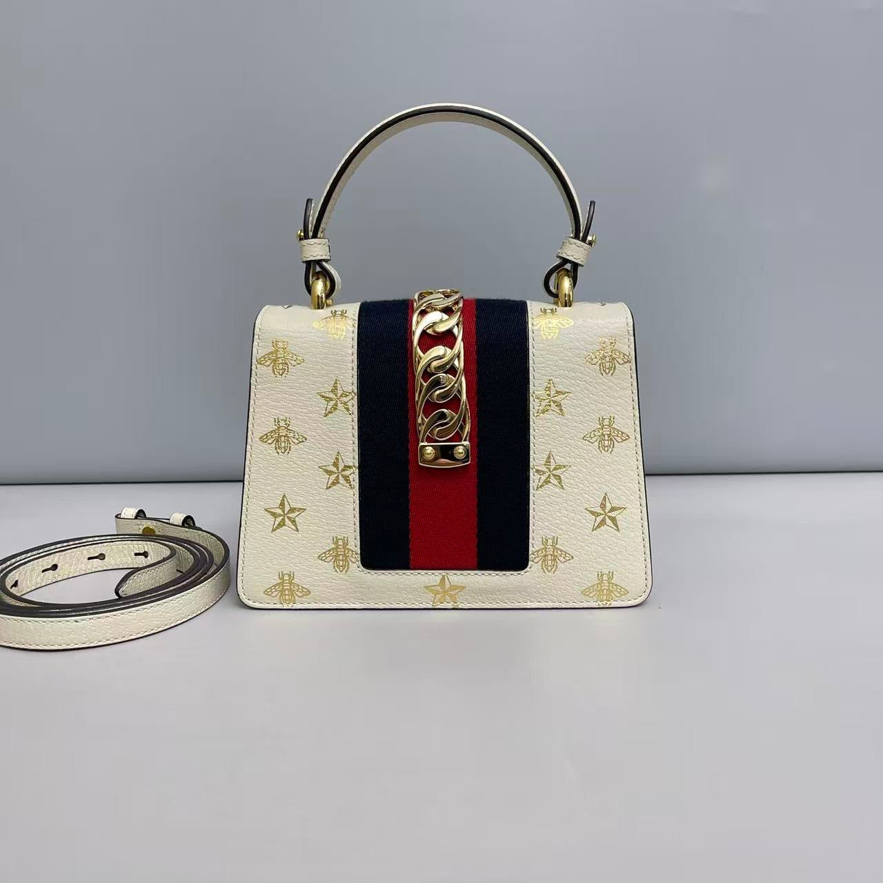Gucci Sylvie Leather Top-Handle Bag