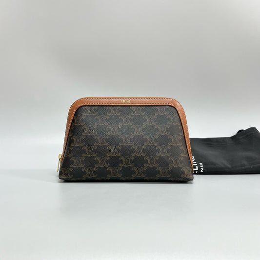 Celine Triomphe Canvas Vanity Pouch