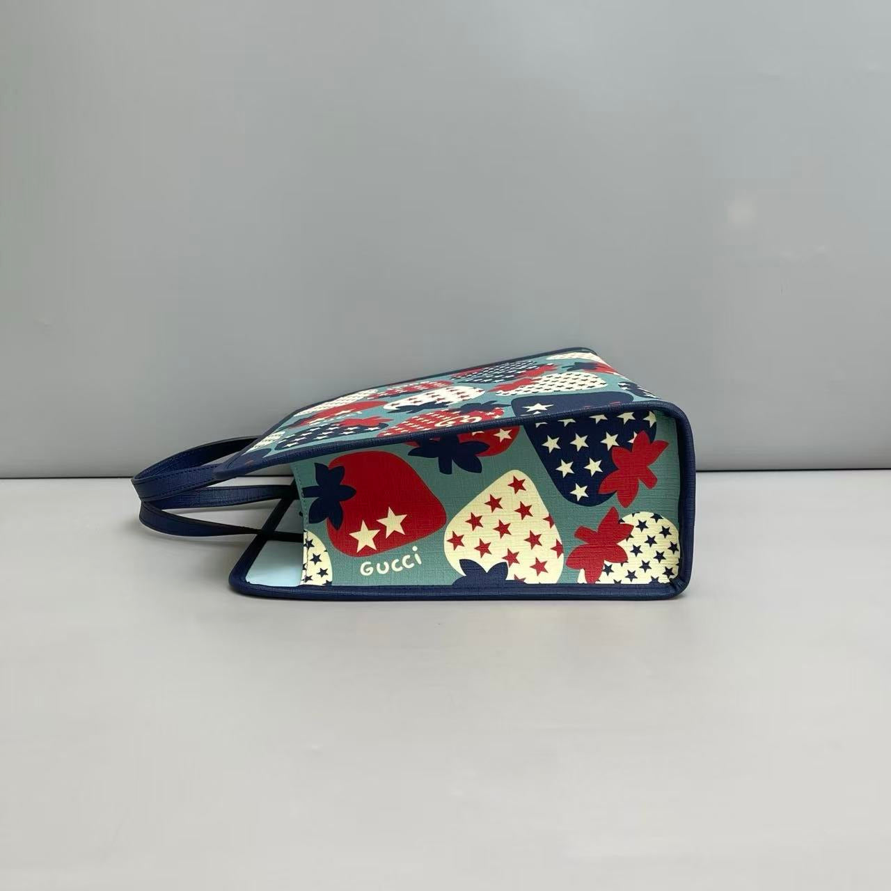 Gucci Strawberry & Star Print Tote Bag