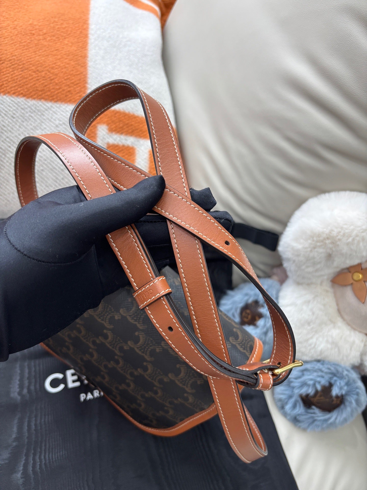 Celine Folco Medium Saddle Bag