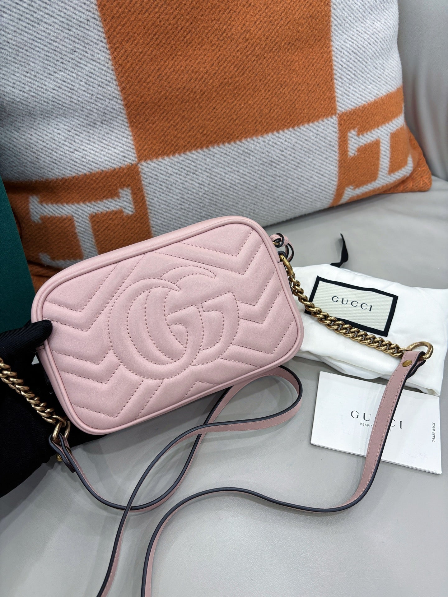 Gucci Marmont Camera Bag — Sakura Pink