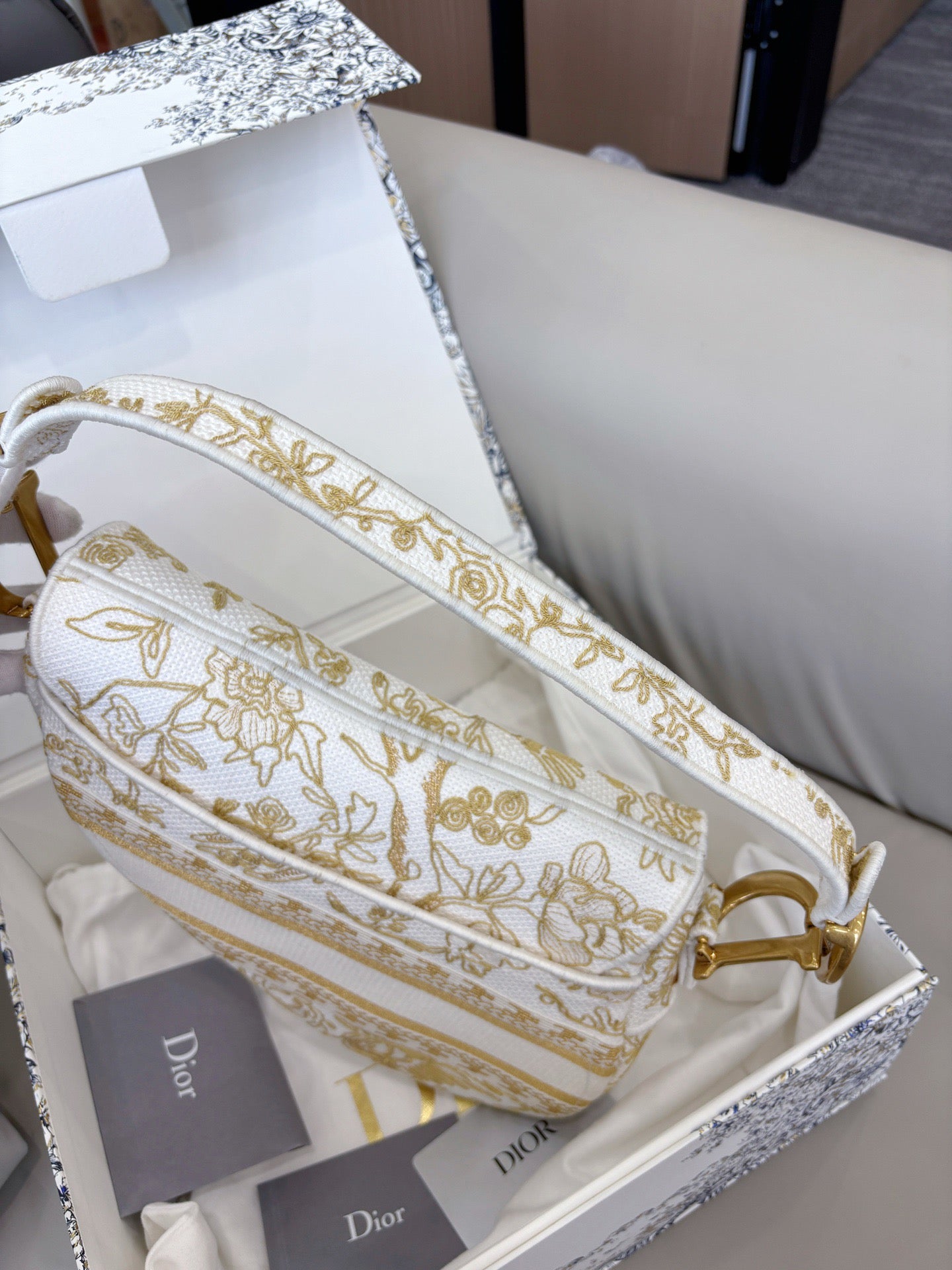 Dior Limited Edition Embroidered Saddle Bag