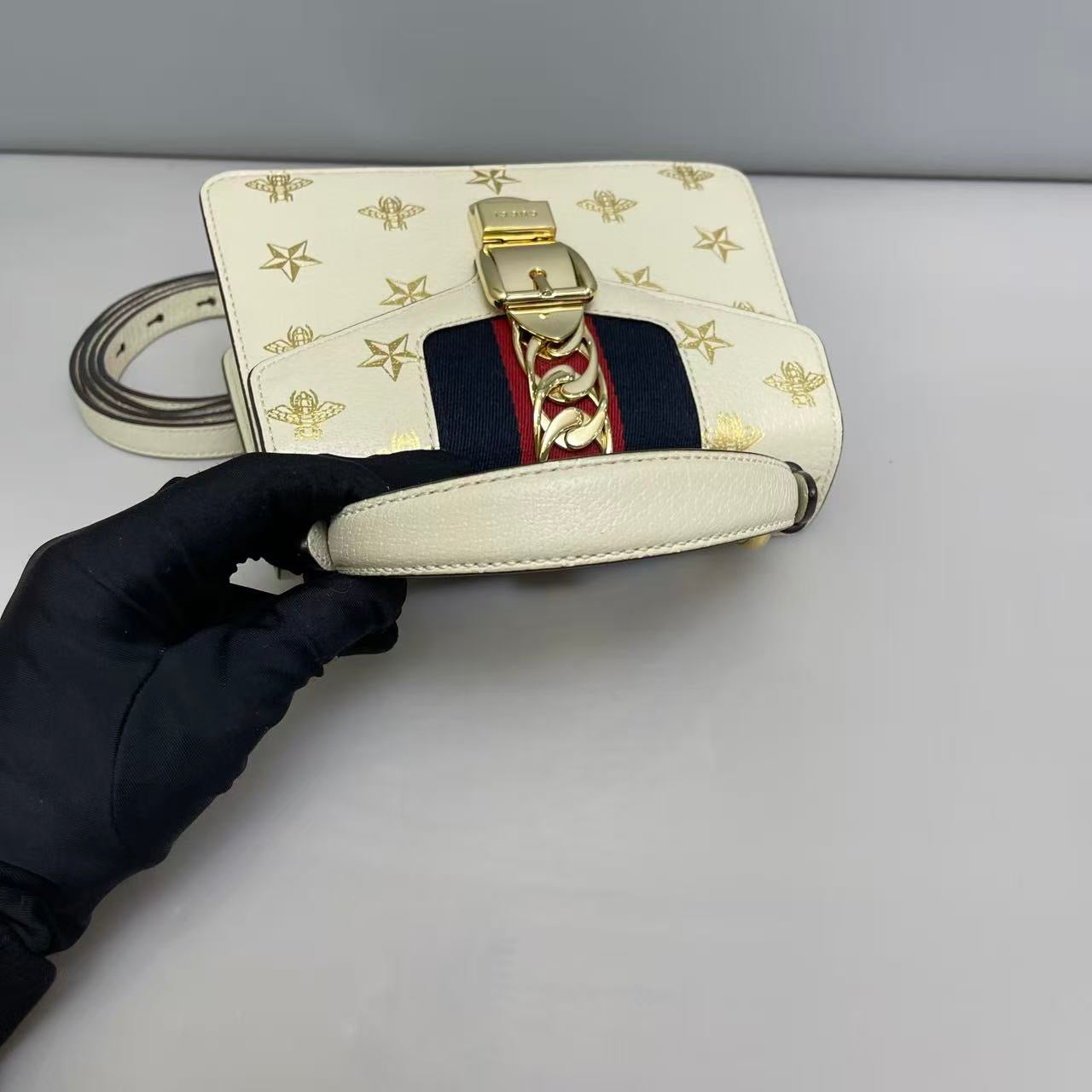 Gucci Sylvie Leather Top-Handle Bag