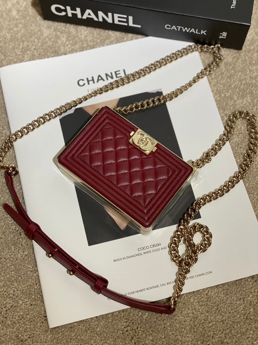 Chanel 22A Métiers d’Art Mini Le Boy Box Bag