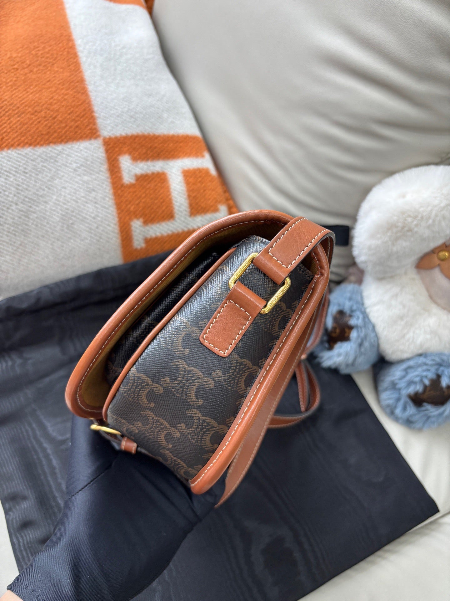 Celine Folco Medium Saddle Bag