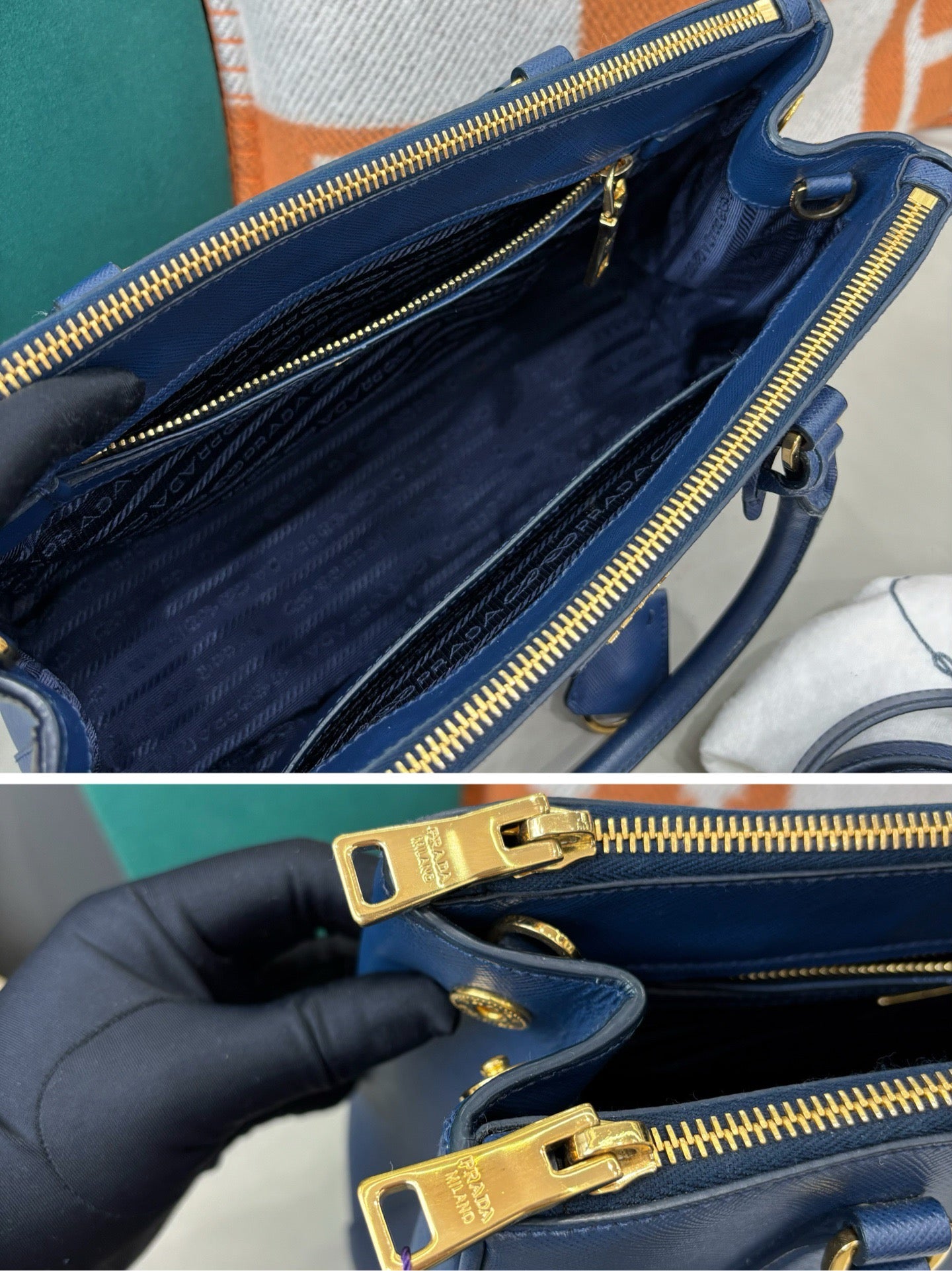 PRADA Saffiano Lux Galleria Tote Bag