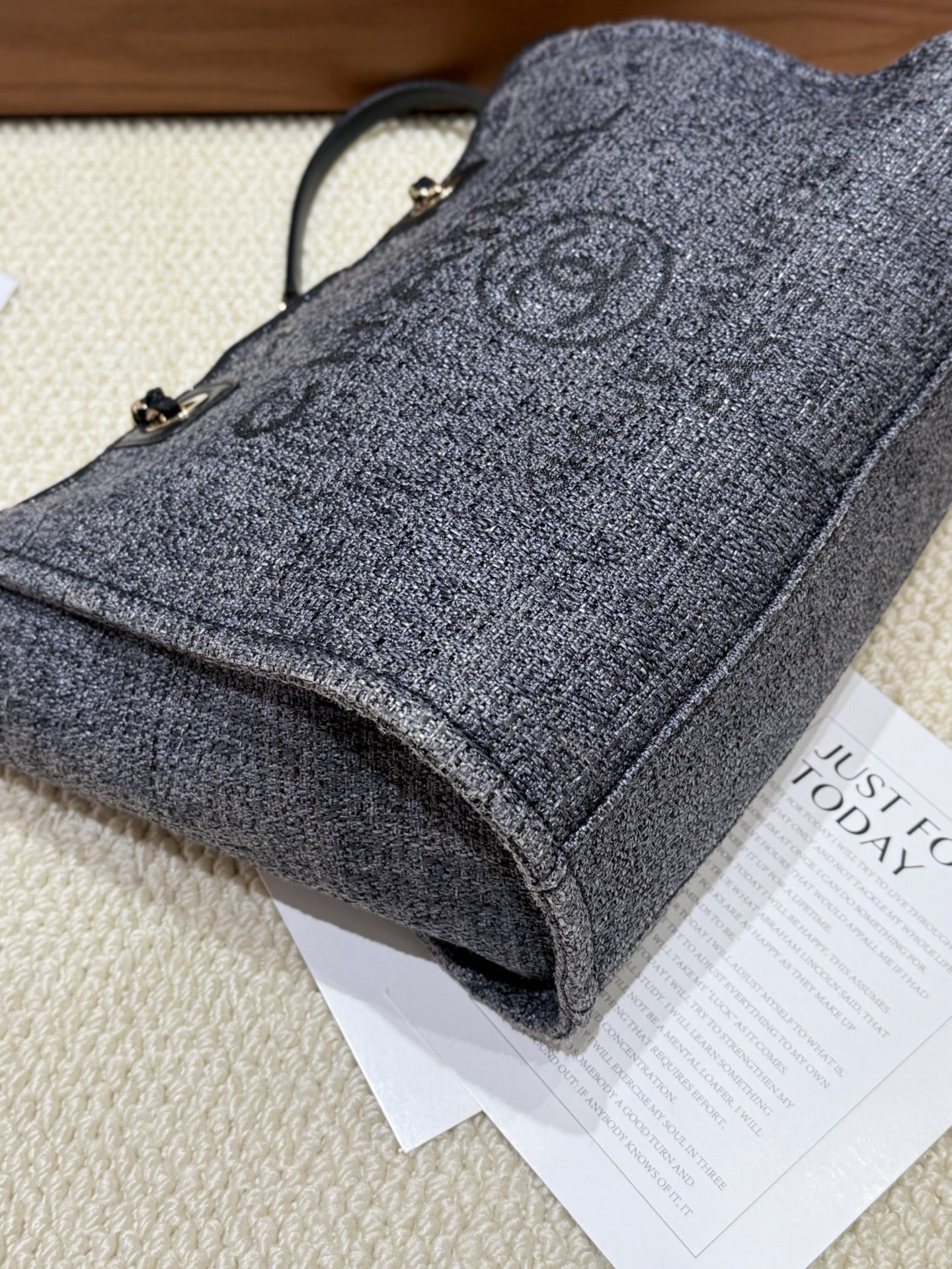 Chanel Canvas Tote Beach Bag (Medium)