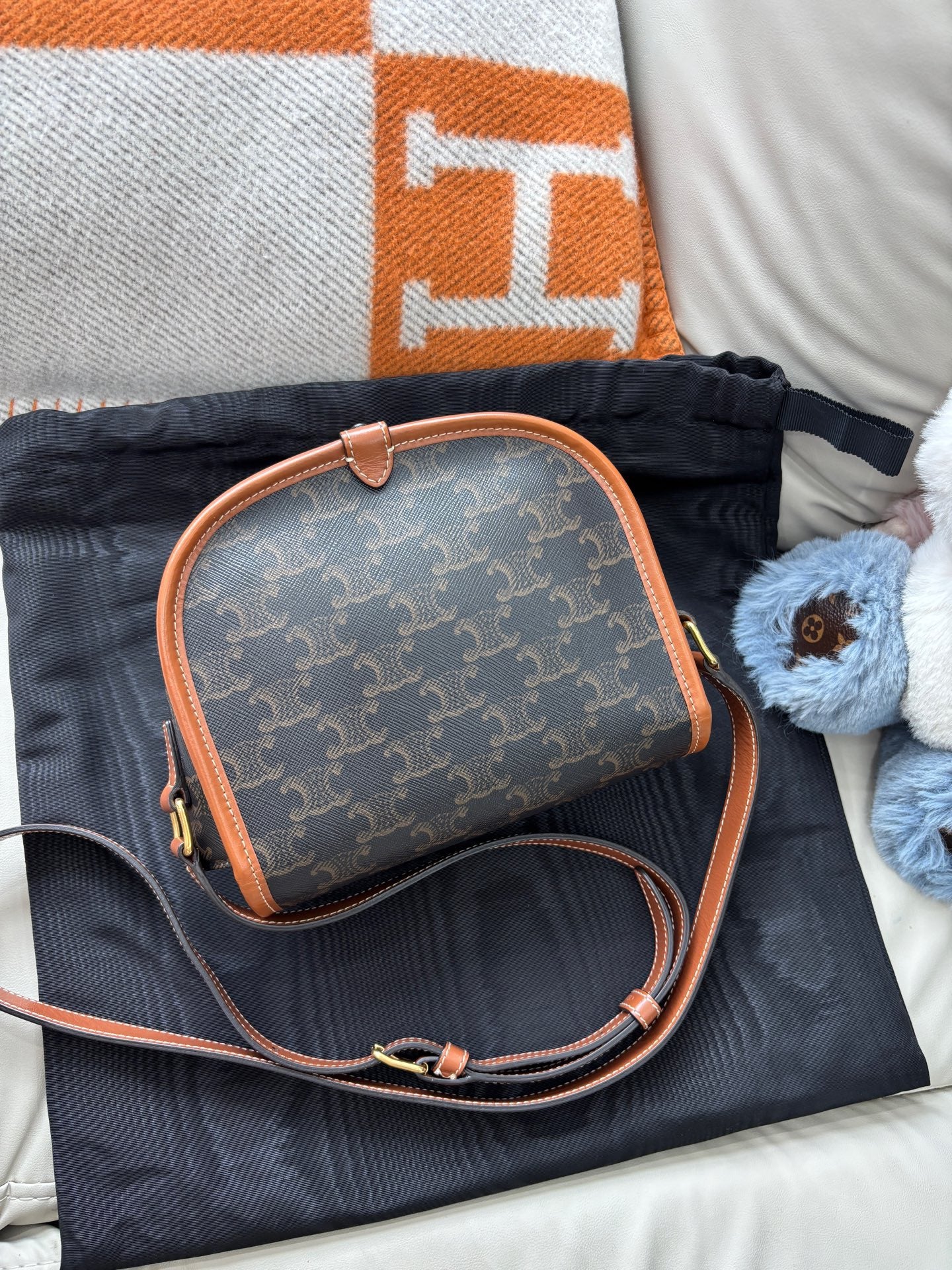 Celine Folco Medium Saddle Bag