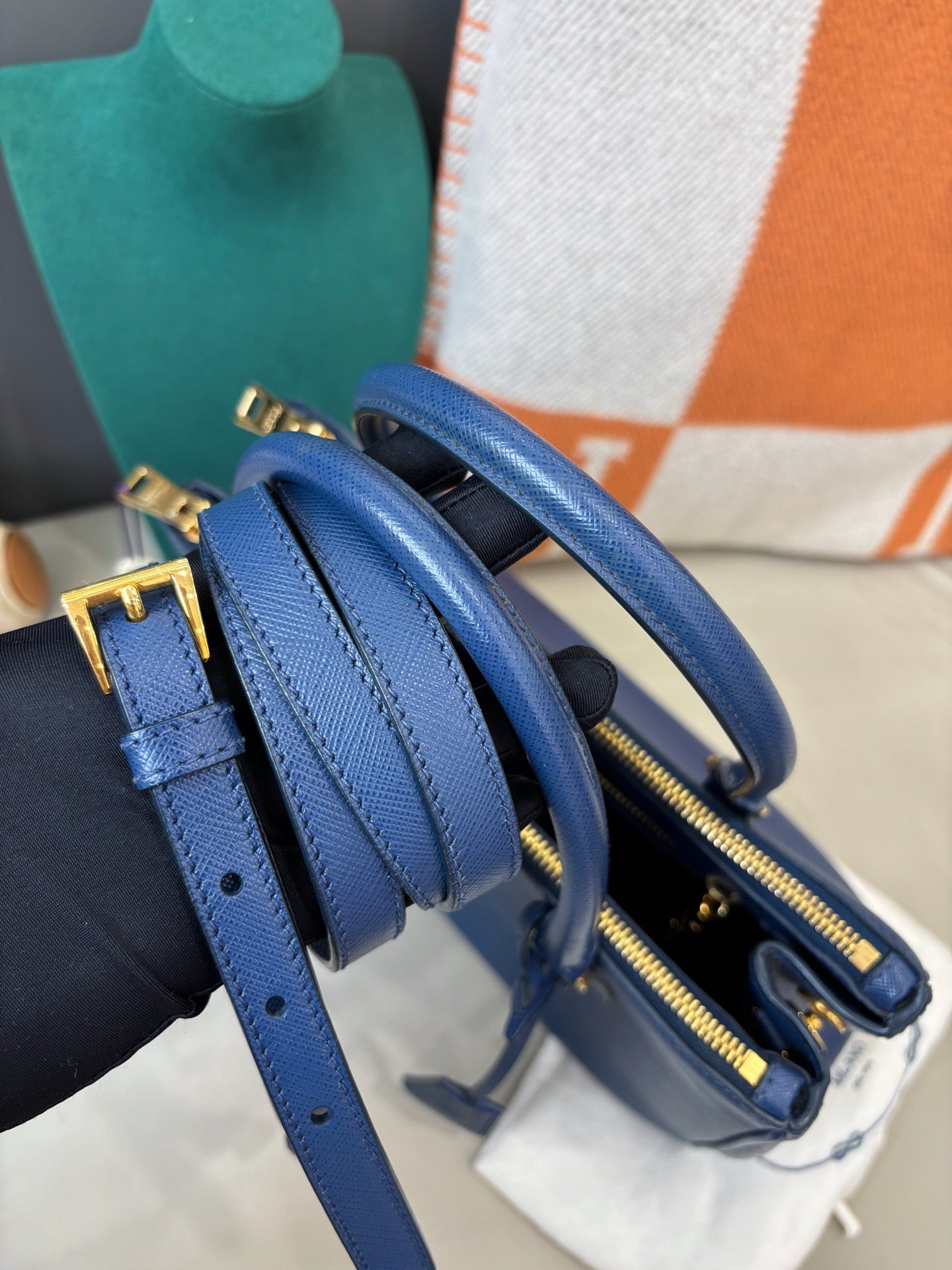 PRADA Saffiano Lux Galleria Tote Bag